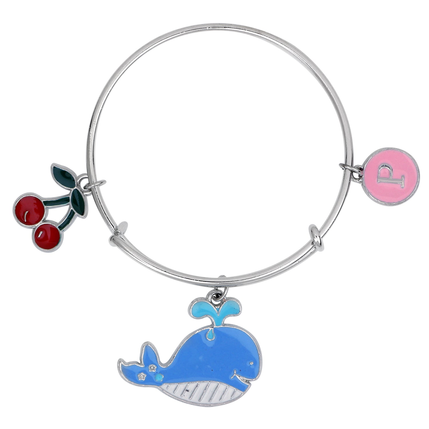 Multicolor 3 Meena Work Enamel Charms Kids Bracelets