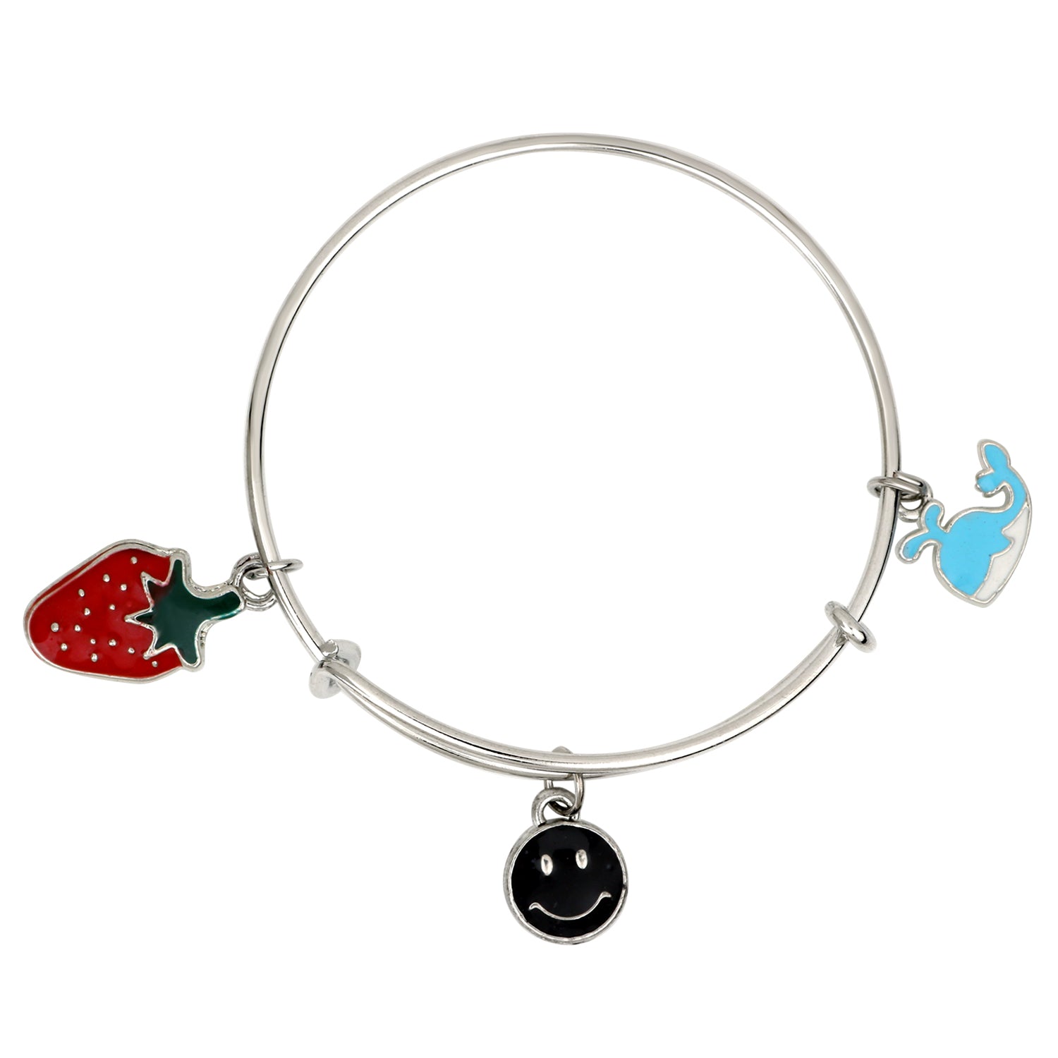 Multicolor 3 Meena Work Enamel Charms Kids Bracelets