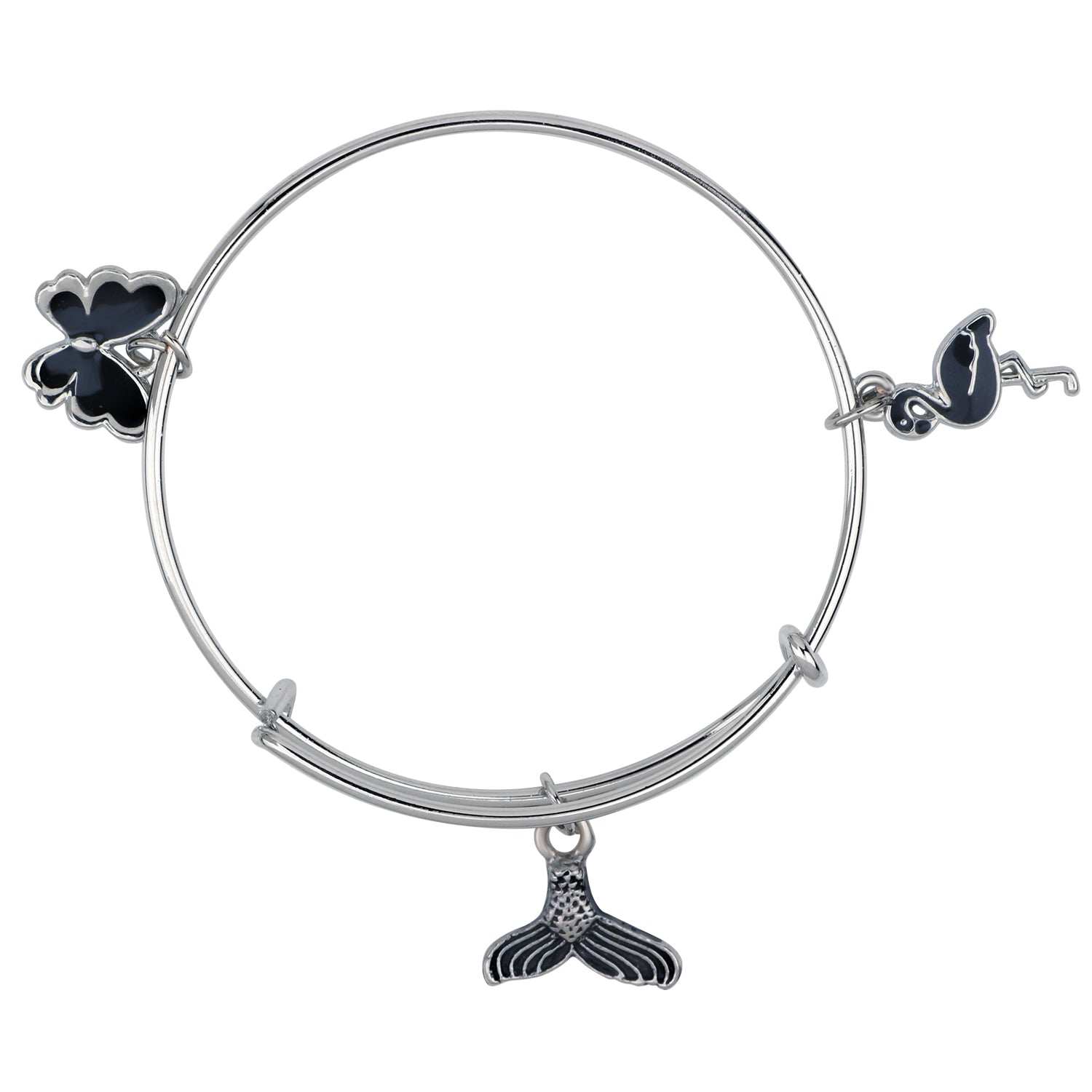 Multicolor 3 Meena Work Enamel Charms Kids Bracelets