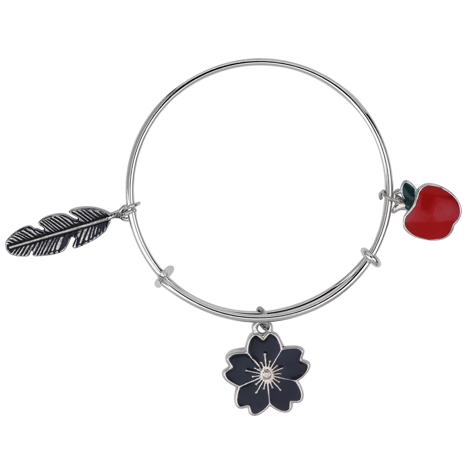 Multicolor 3 Meena Work Enamel Charms Kids Bracelets