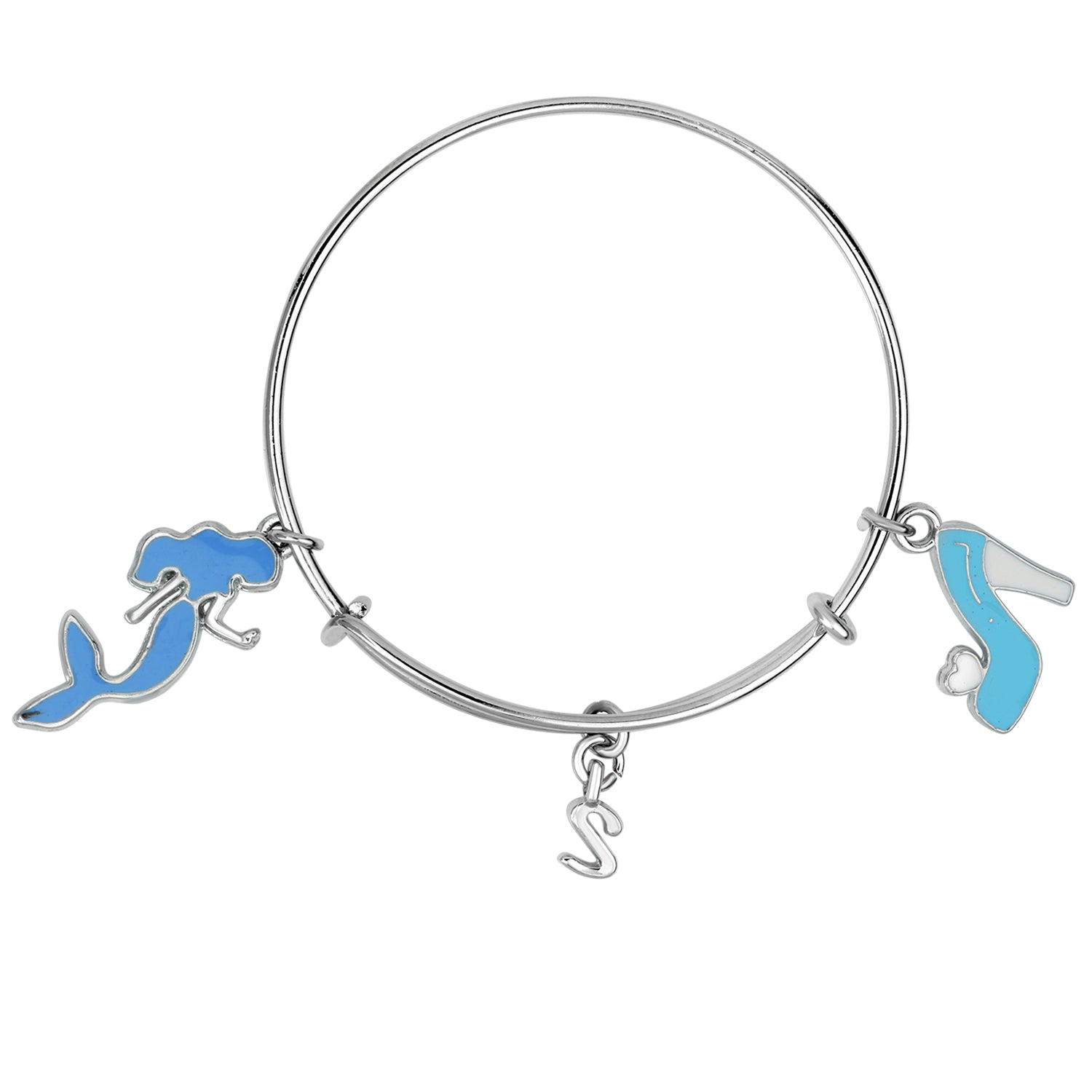 3 Colorful Meena Work Enamel Charms Kids Bracelets