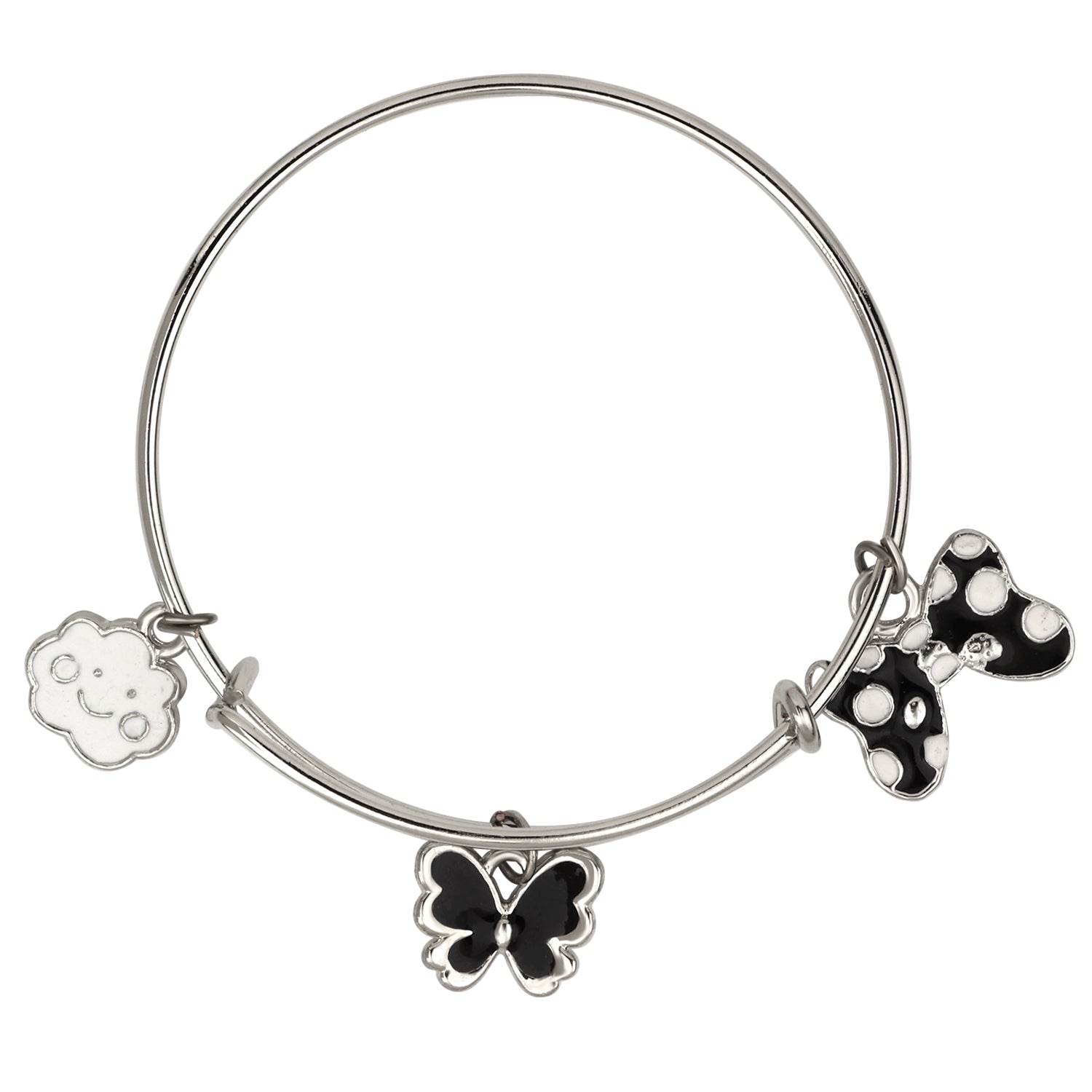 Multicolor 3 Meena Work Enamel Charms Kids Bracelets