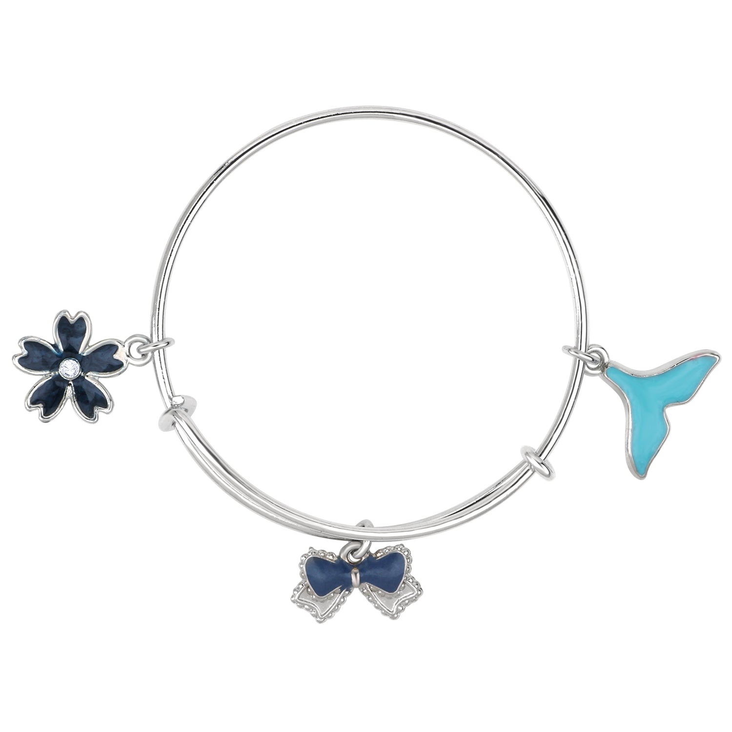 Multicolor 3 Meena Work Enamel Charms Kids Bracelets