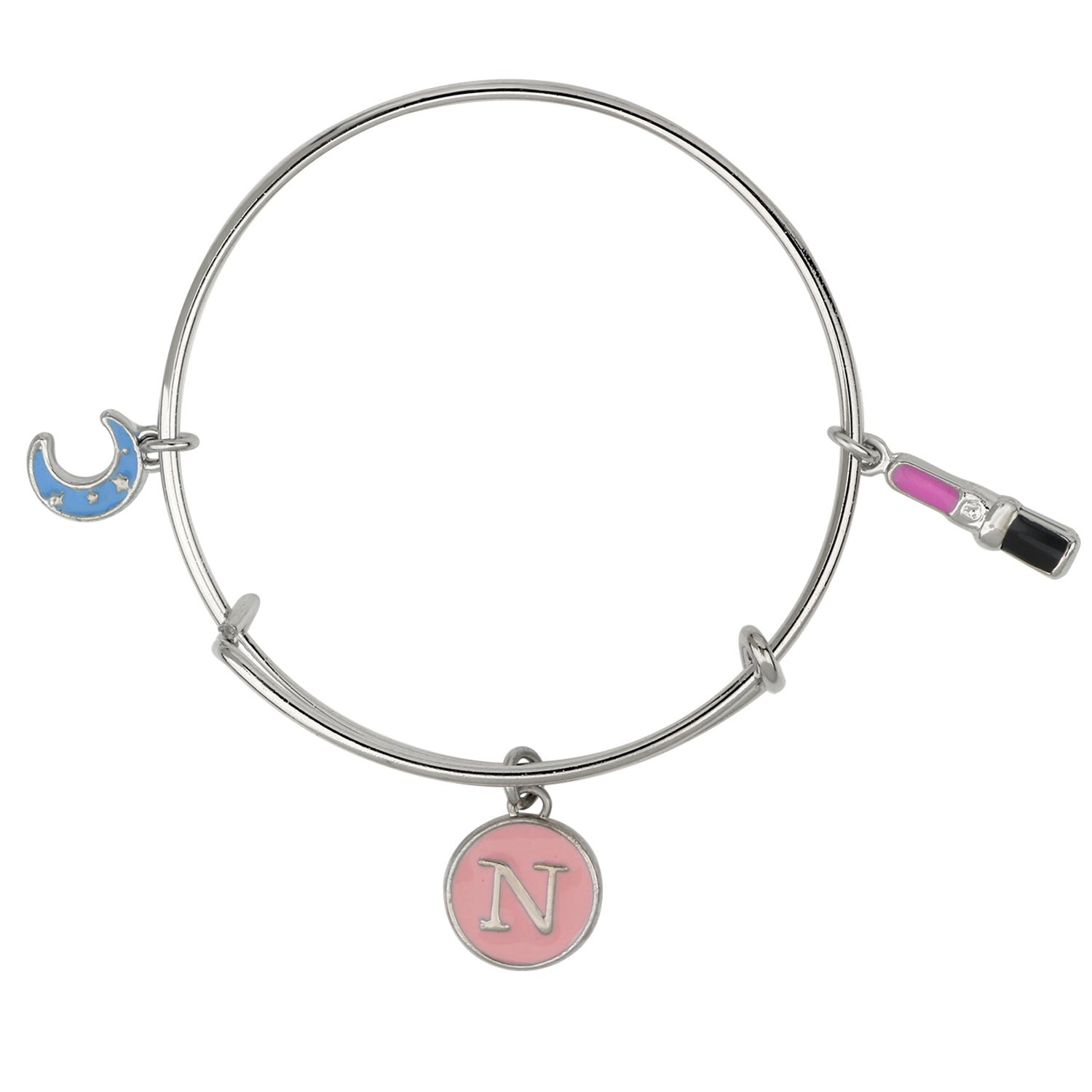 3 Colorful Meena Work Enamel Charms Kids Bracelets