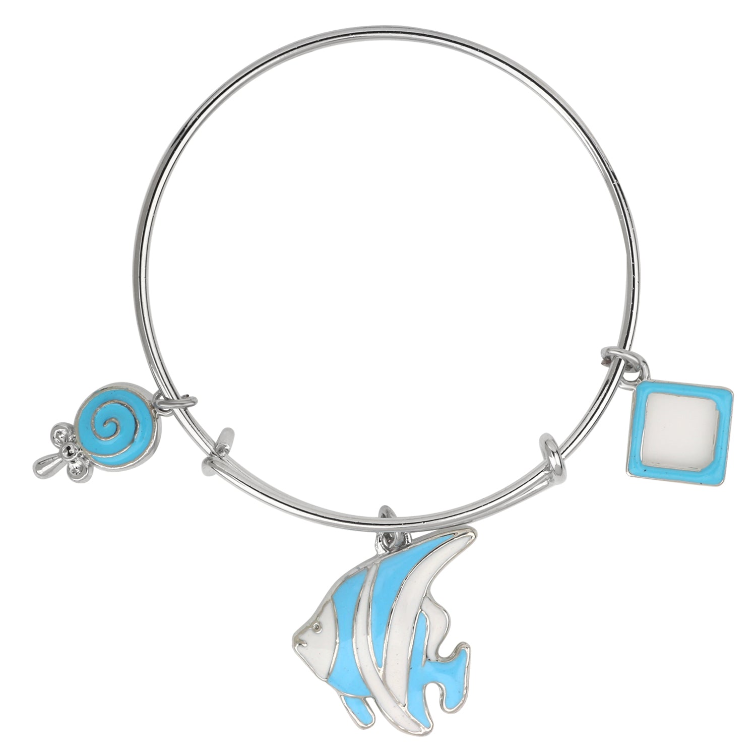 Multicolor 3 Meena Work Enamel Charms Kids Bracelets