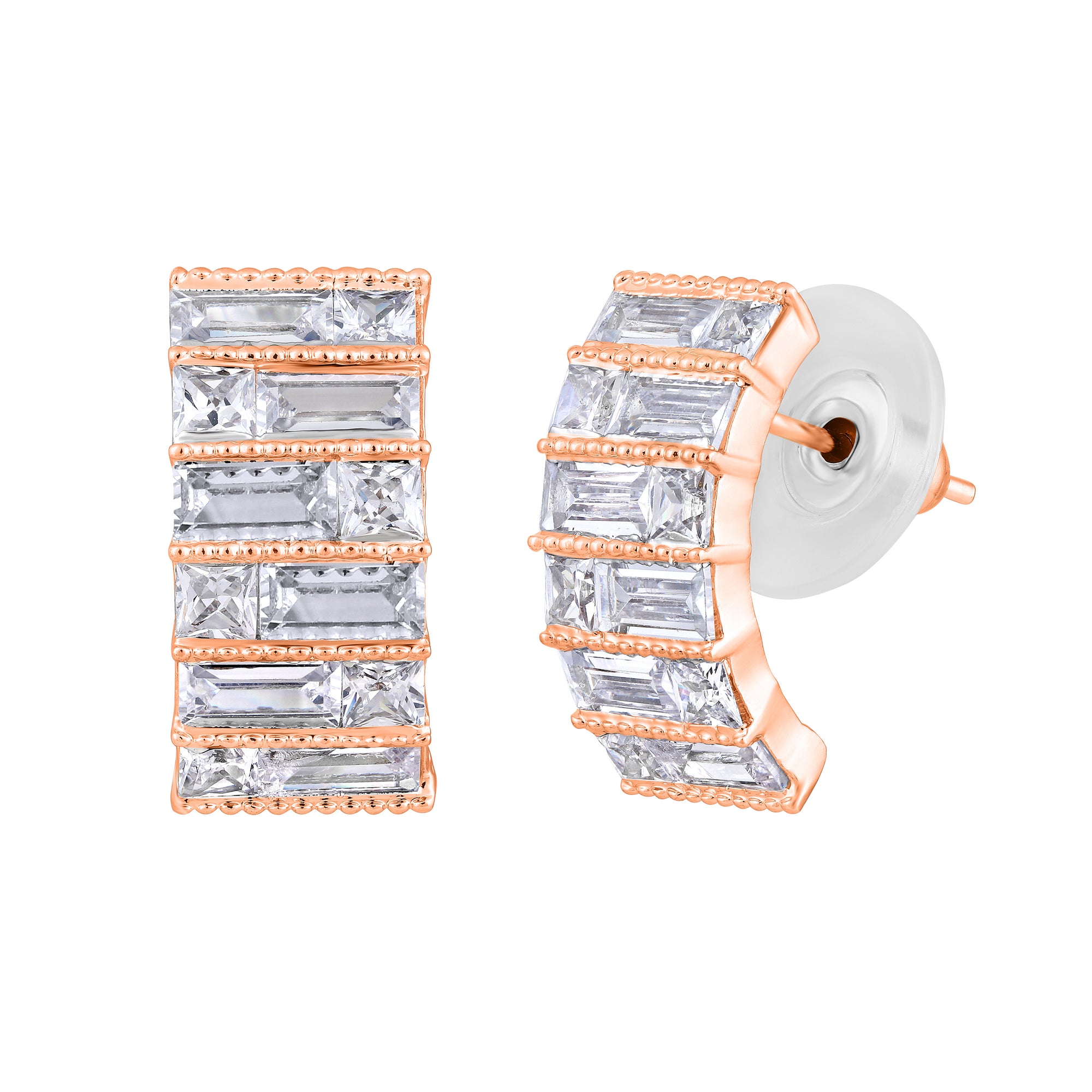 American Diamond Studed Earrings