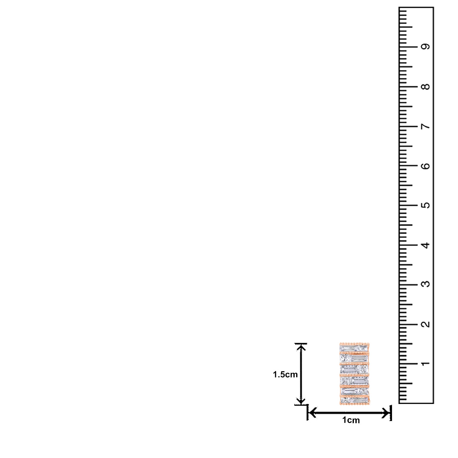 American Diamond Studed Earrings