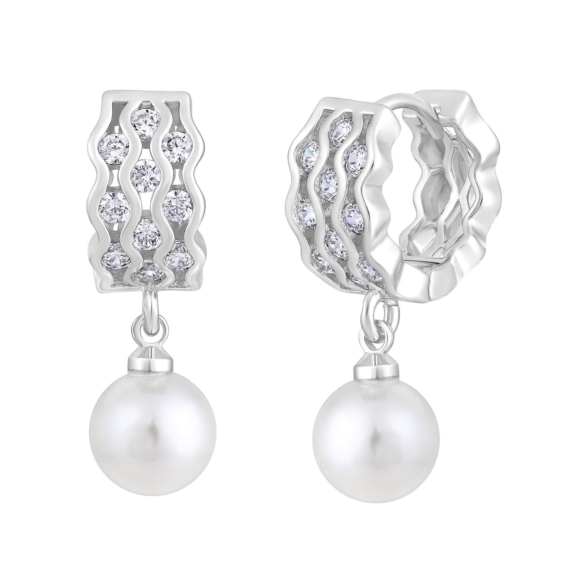 American Diamond Drop Earrings