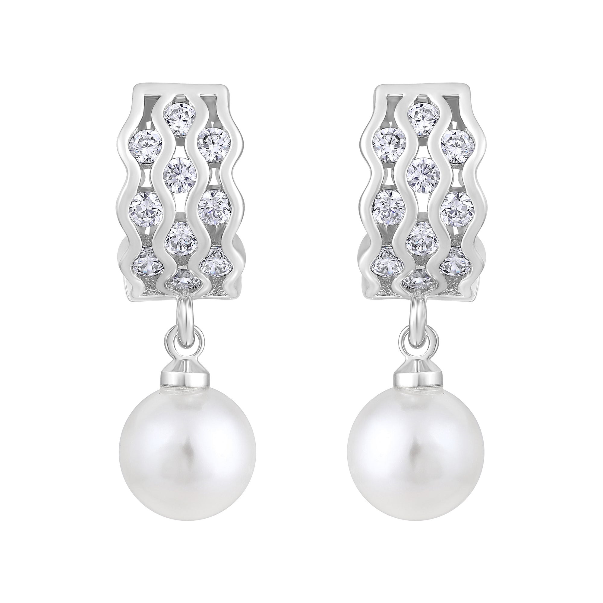 American Diamond Drop Earrings