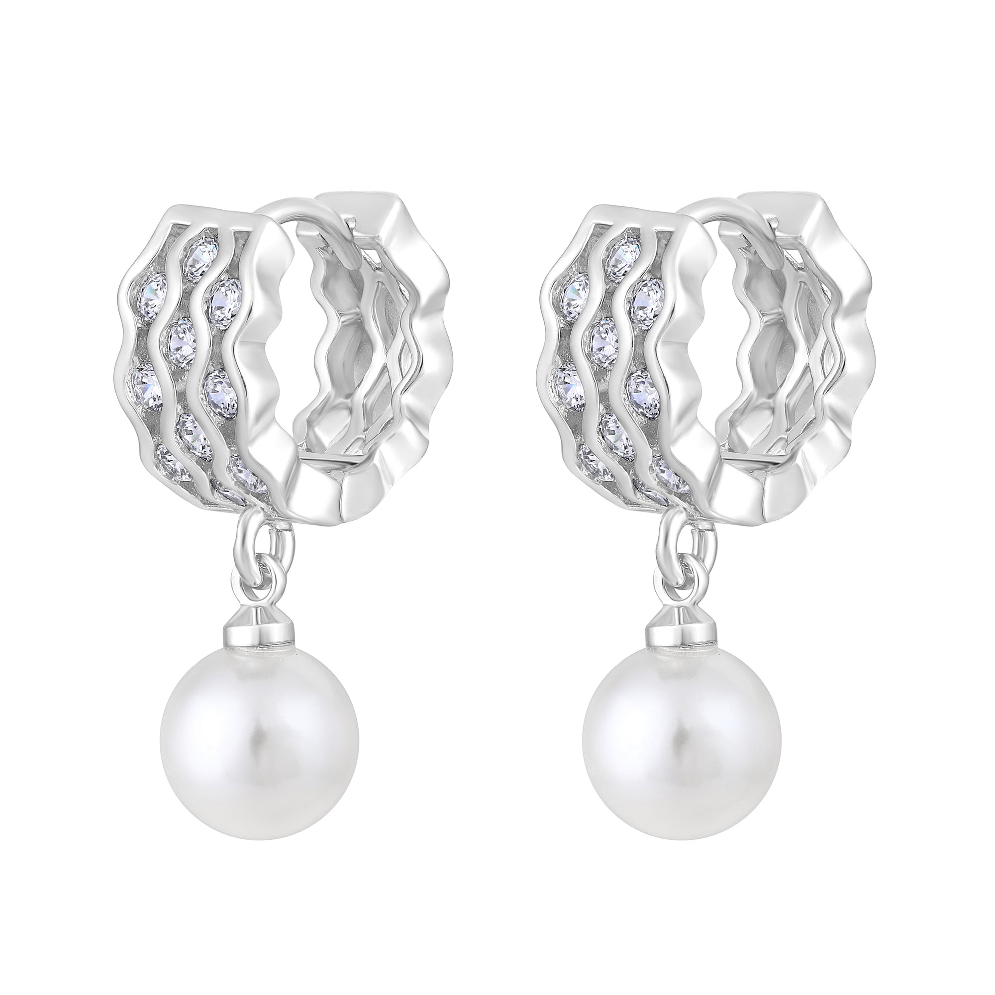 American Diamond Drop Earrings