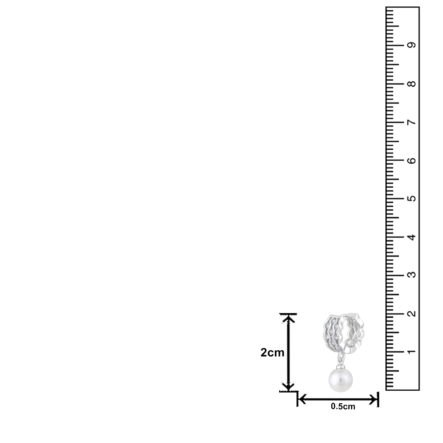 American Diamond Drop Earrings