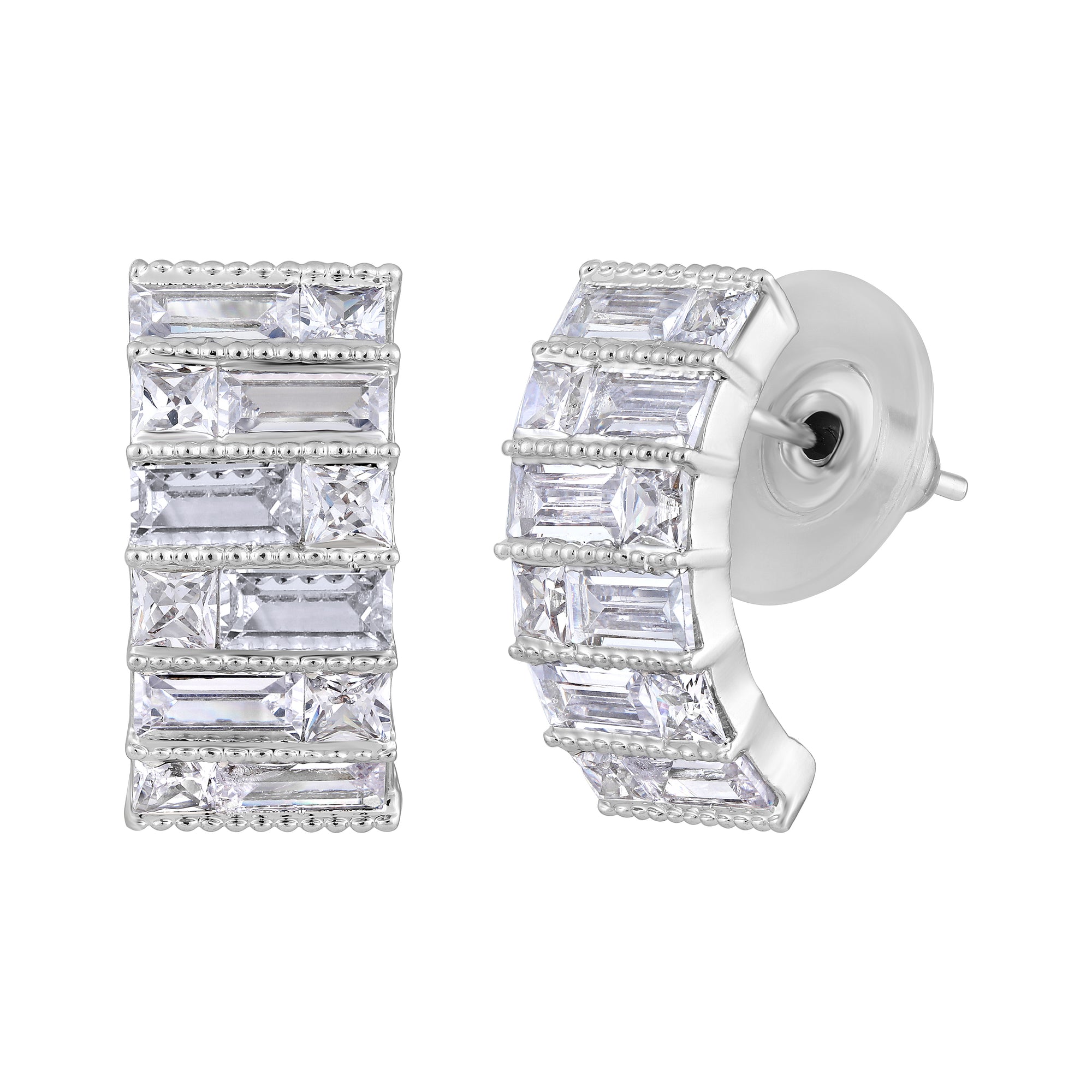 American Diamond Studed Earrings