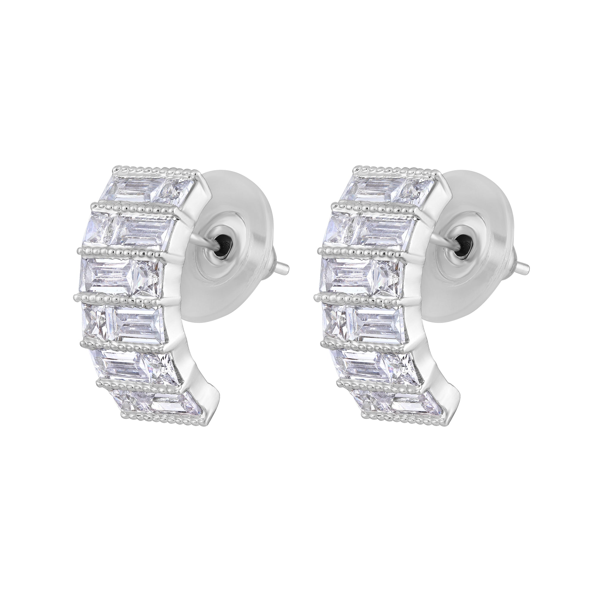 American Diamond Studed Earrings