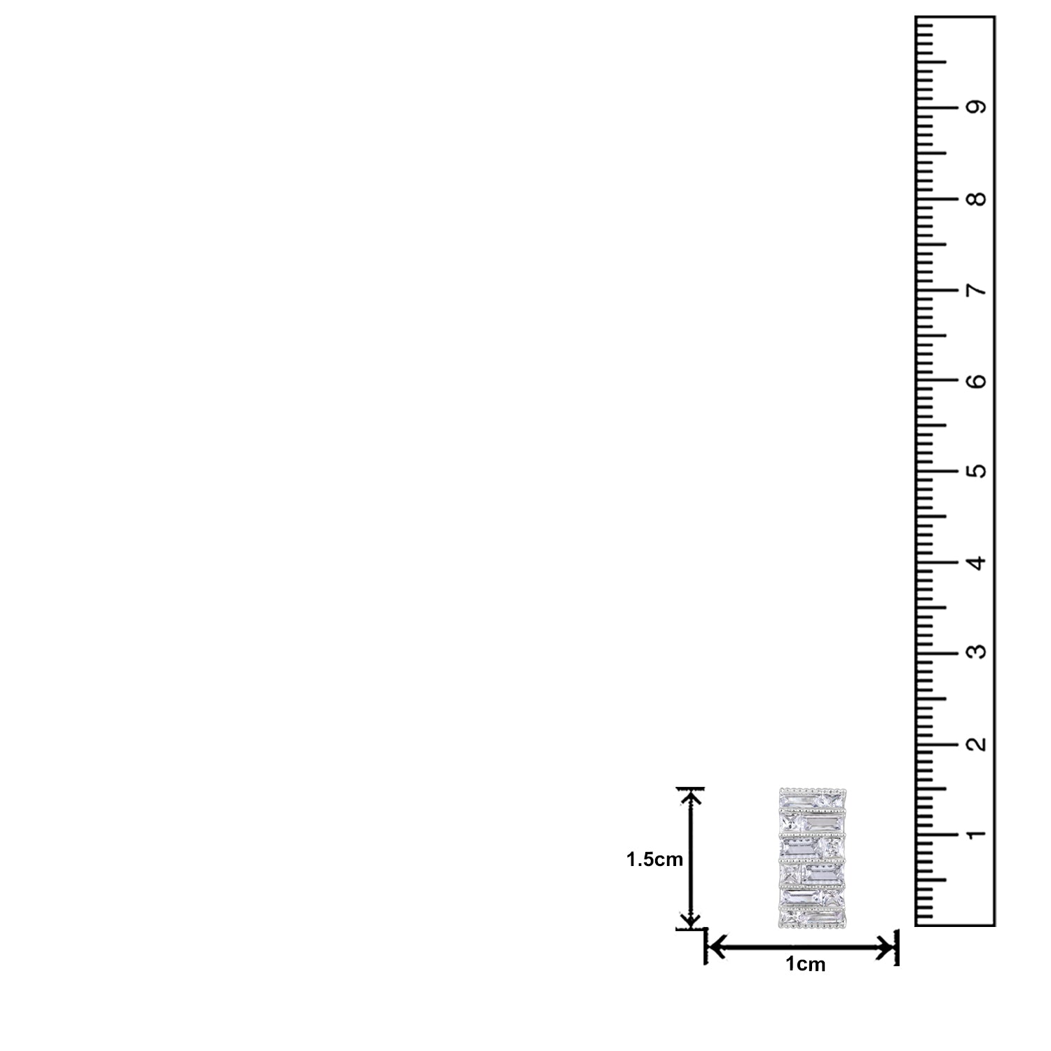 American Diamond Studed Earrings