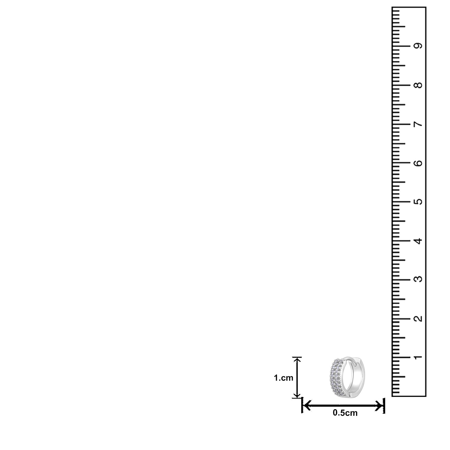 American Diamond Shining Bali Earrings