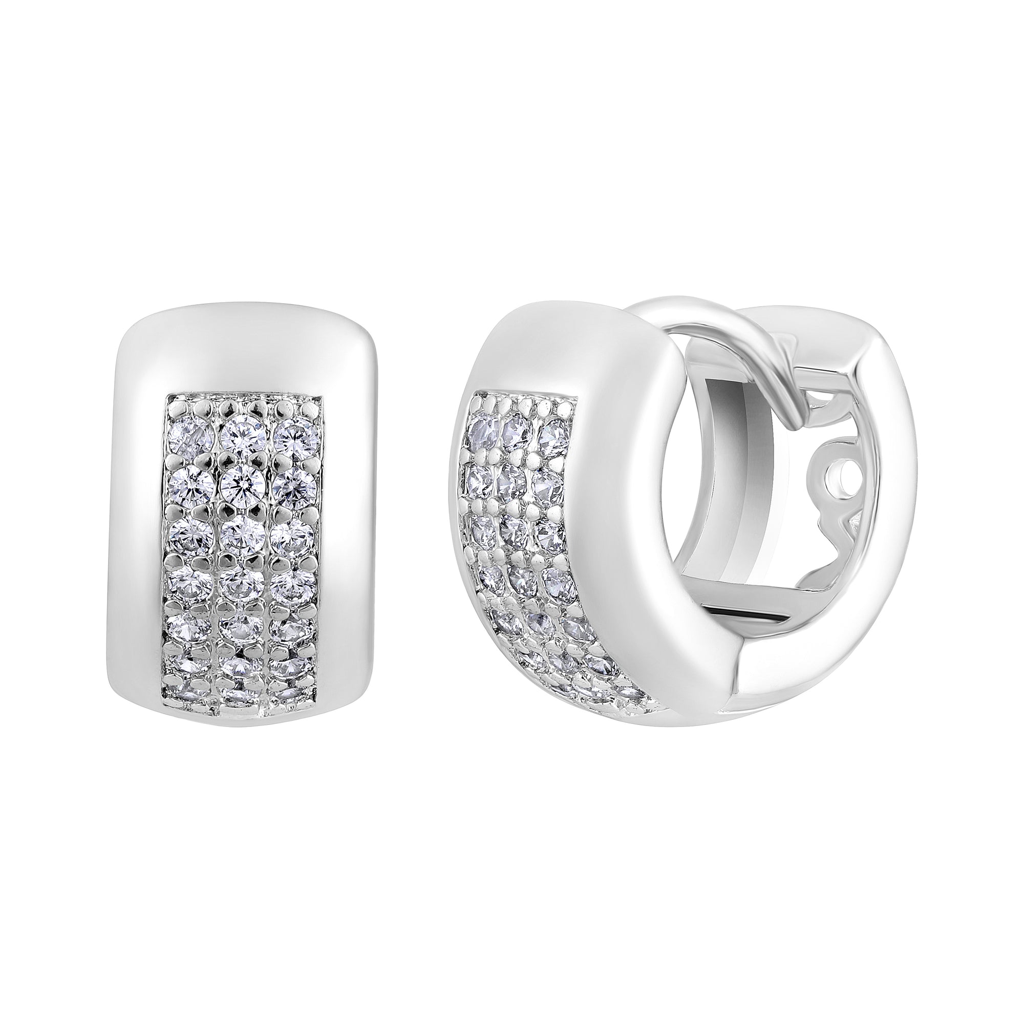 American Diamond Small Bali Earrings