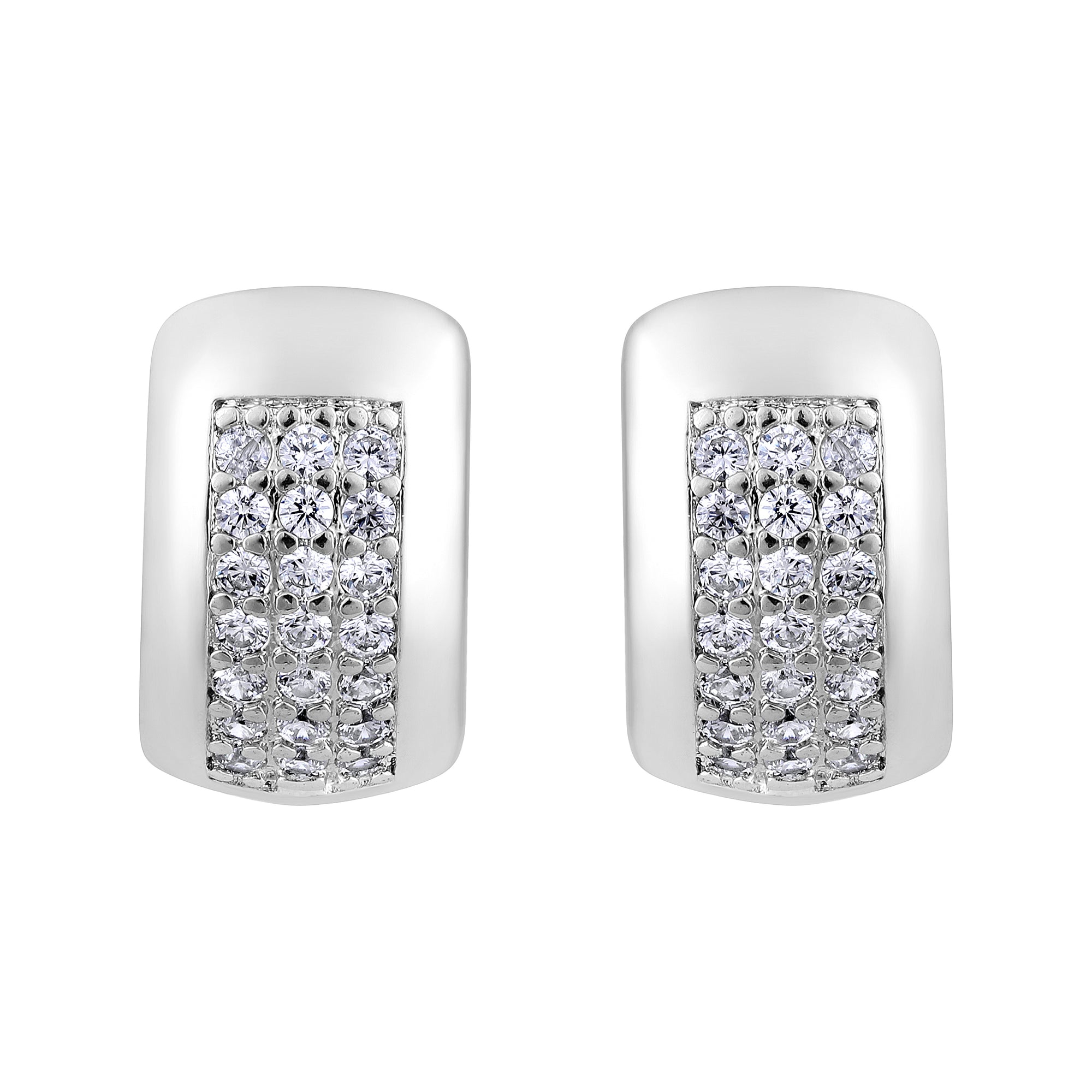 American Diamond Small Bali Earrings