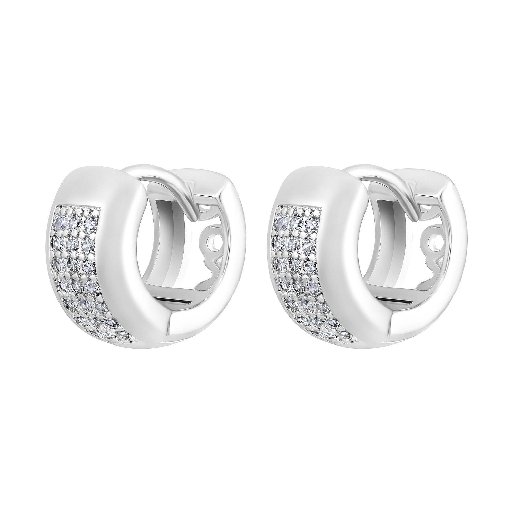 American Diamond Small Bali Earrings