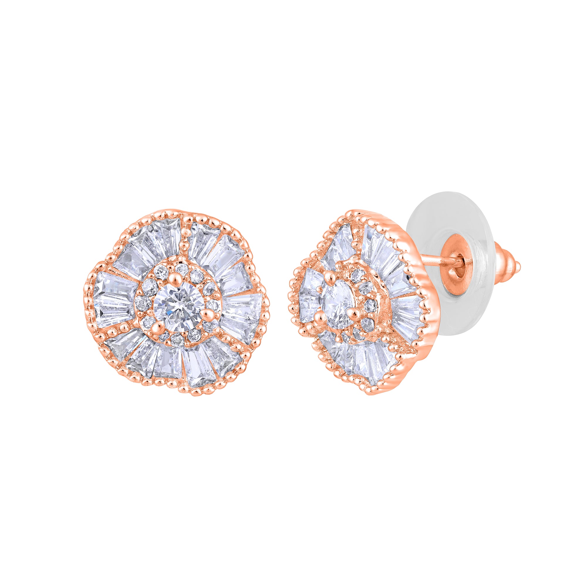 Circular Shape Stud Earrings For Womens