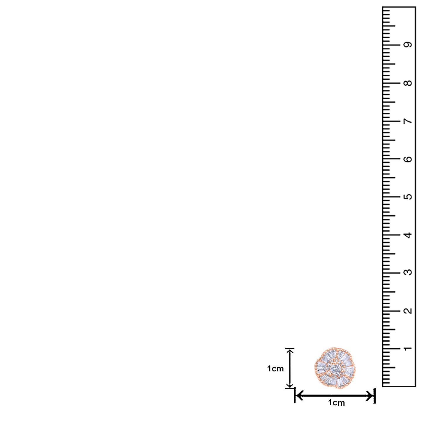 Circular Shape Stud Earrings For Womens