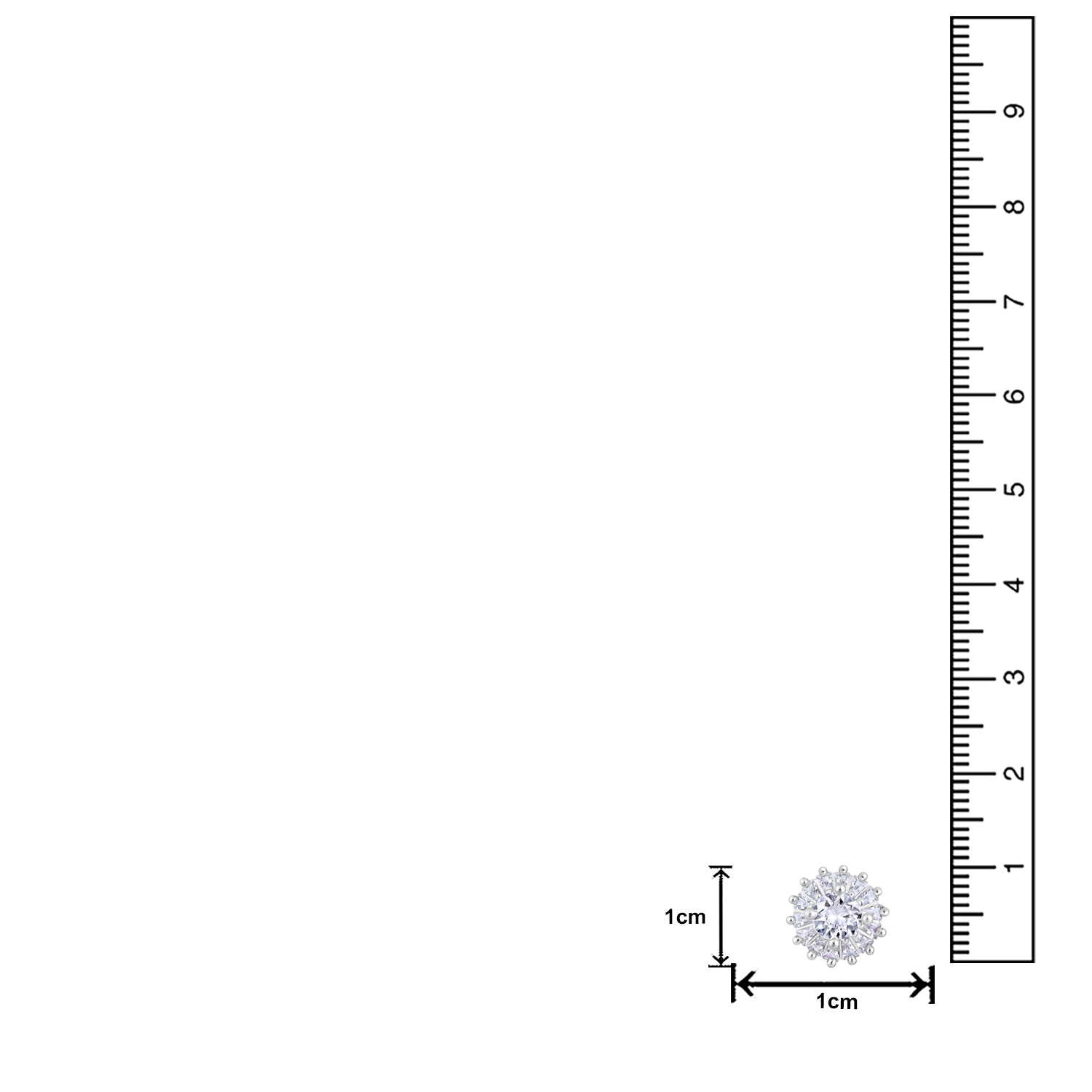 American Diamond Studed Earrings for Women