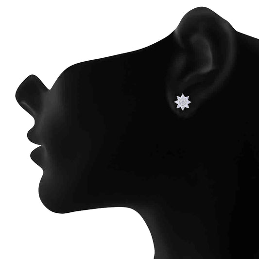 Star Sparkling Stud Earrings For Womens