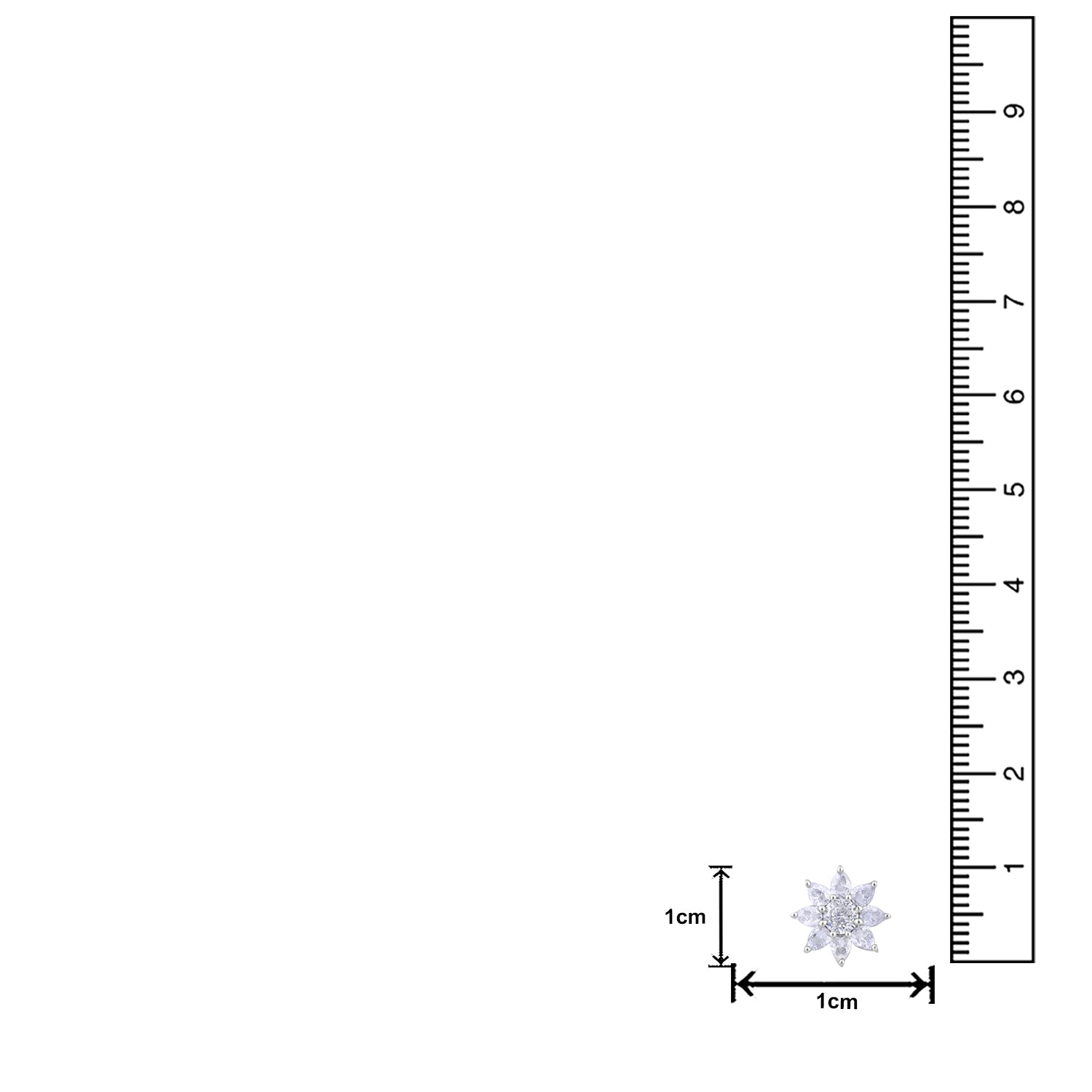 Star Sparkling Stud Earrings For Womens