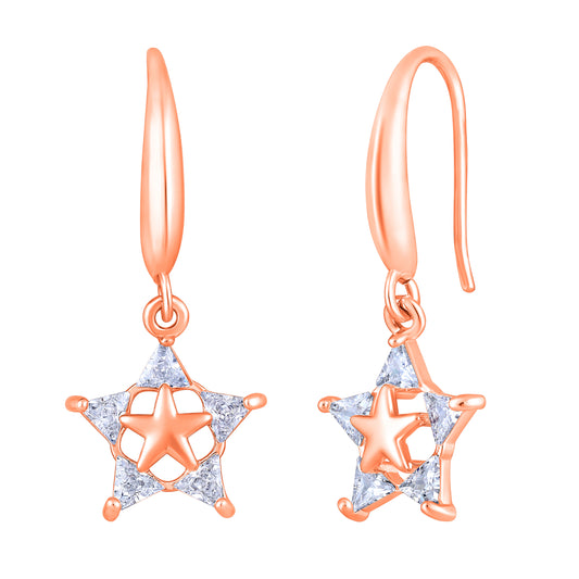 Star Shape Dangle Earrings For Womens