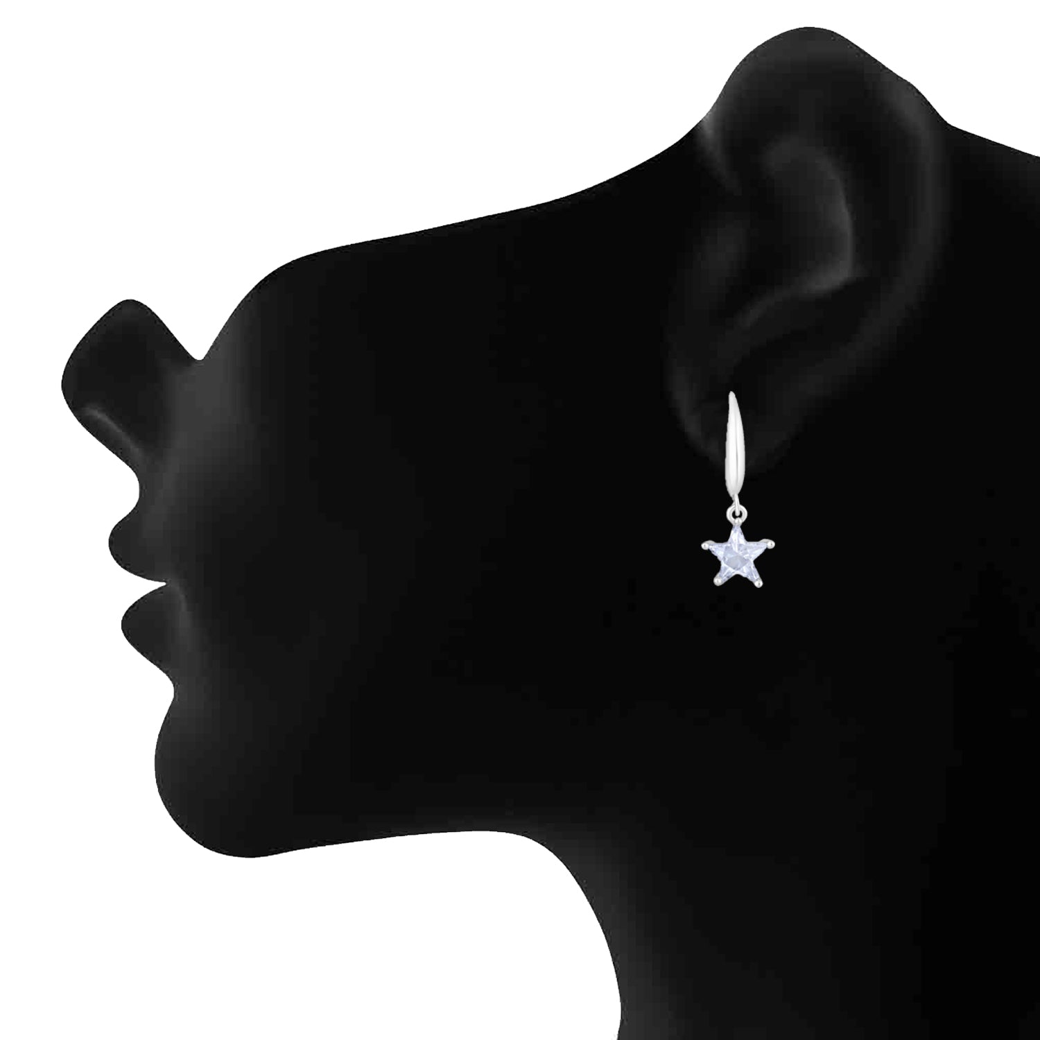 Star Shape Dangle Earrings For Womens