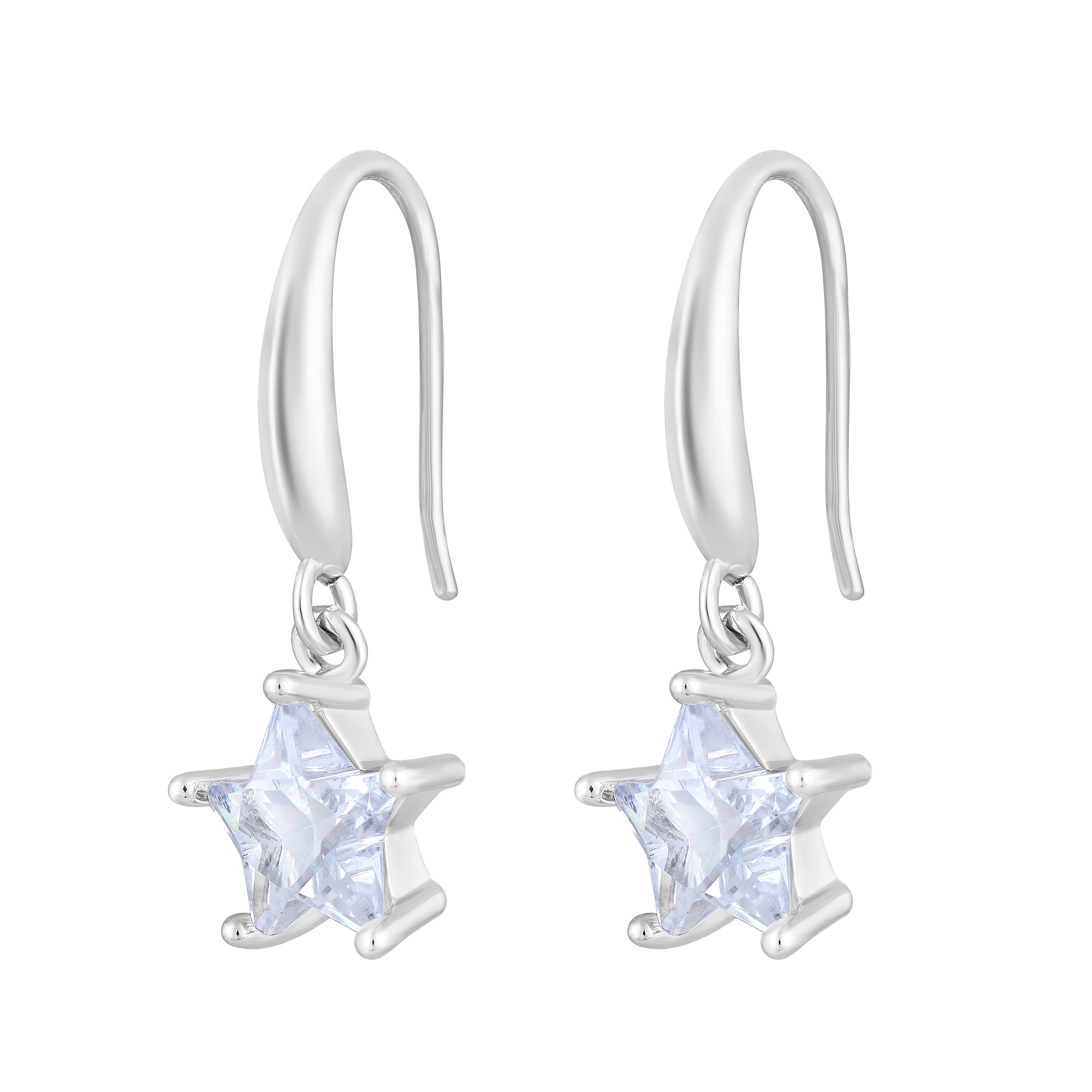 Star Shape Dangle Earrings For Womens