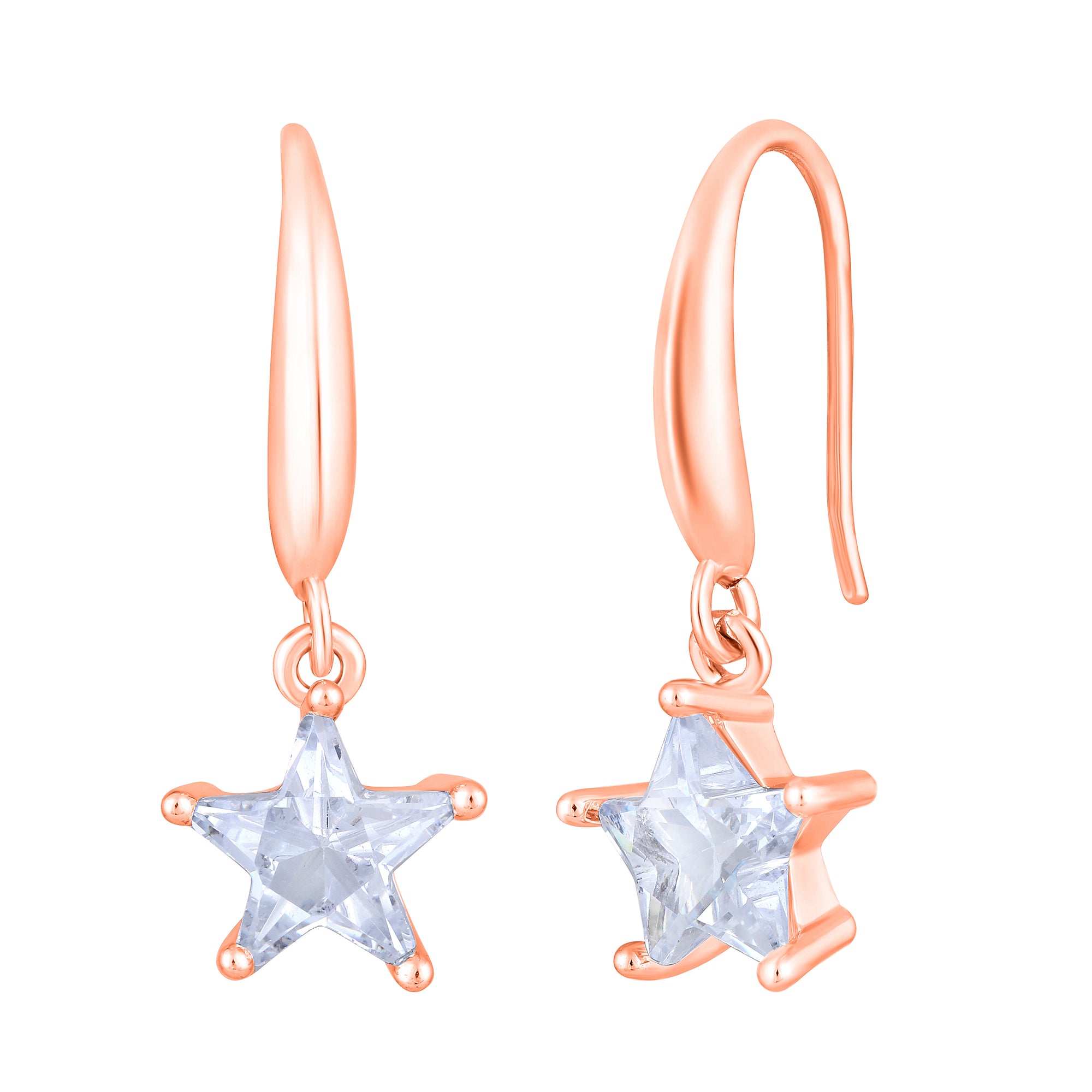 Star Shape Dangle Earrings For Womens