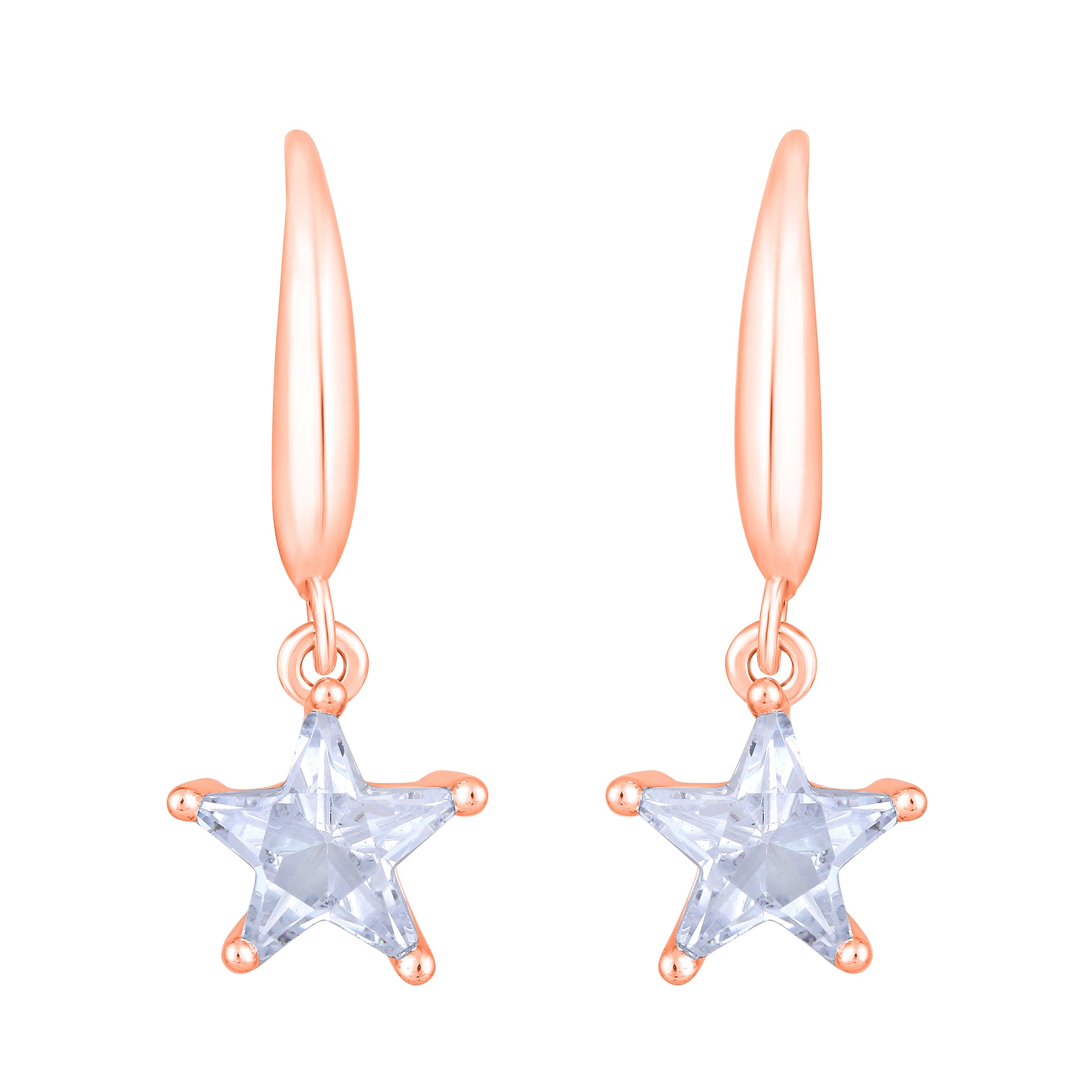 Star Shape Dangle Earrings For Womens