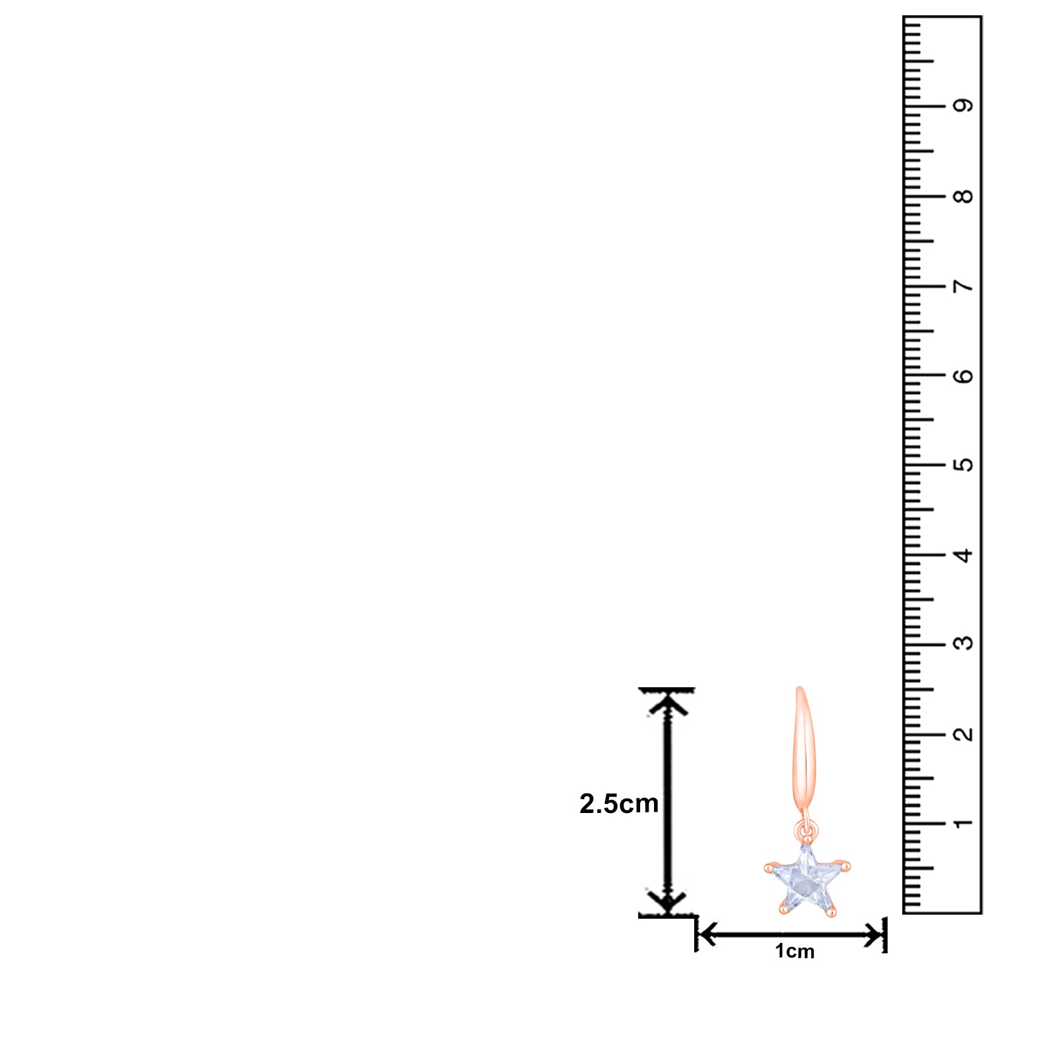 Star Shape Dangle Earrings For Womens