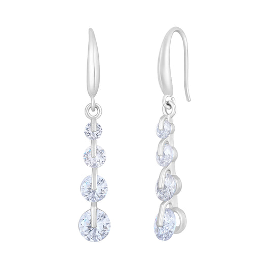 American Diamond Sparkling Dangle Earrings