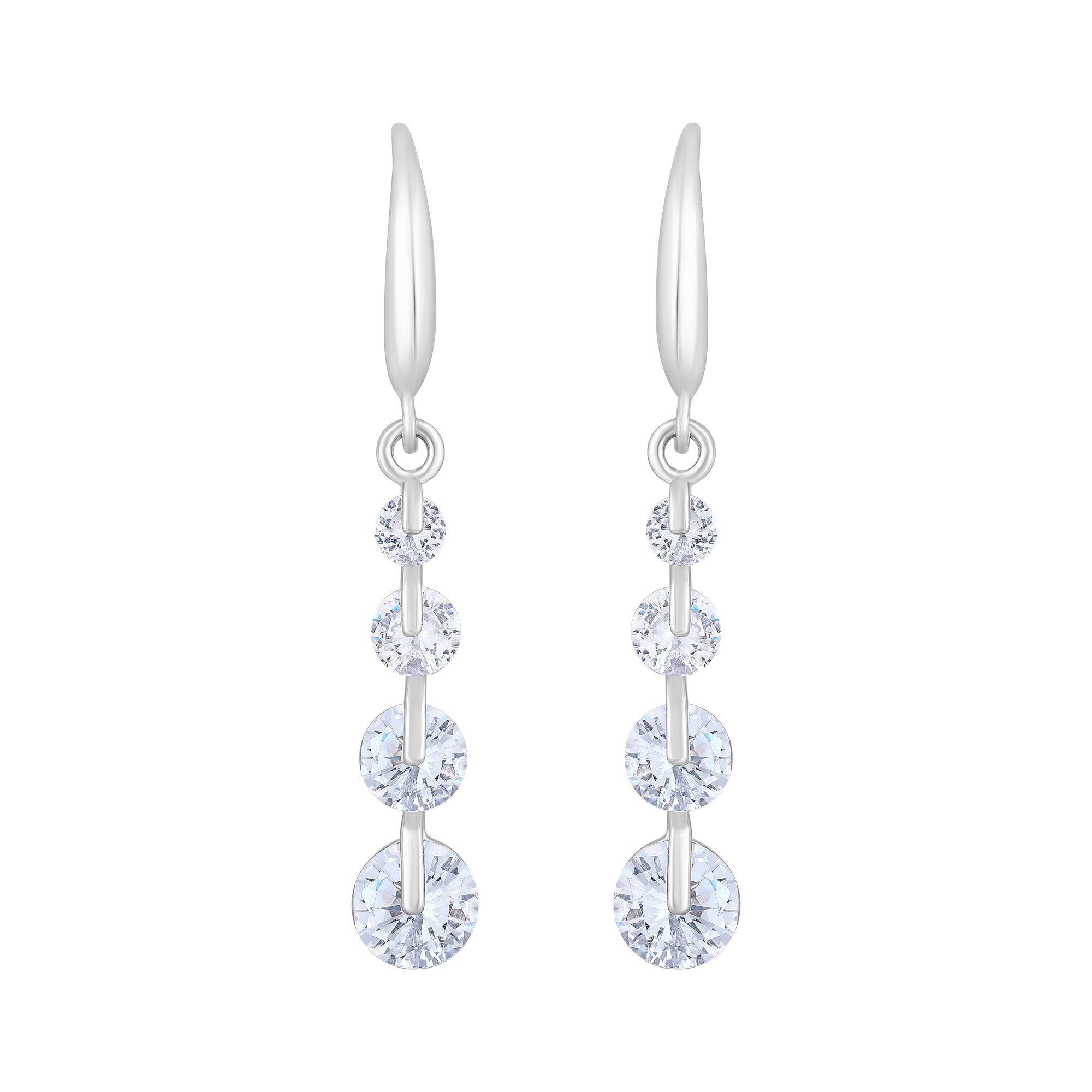 American Diamond Sparkling Dangle Earrings