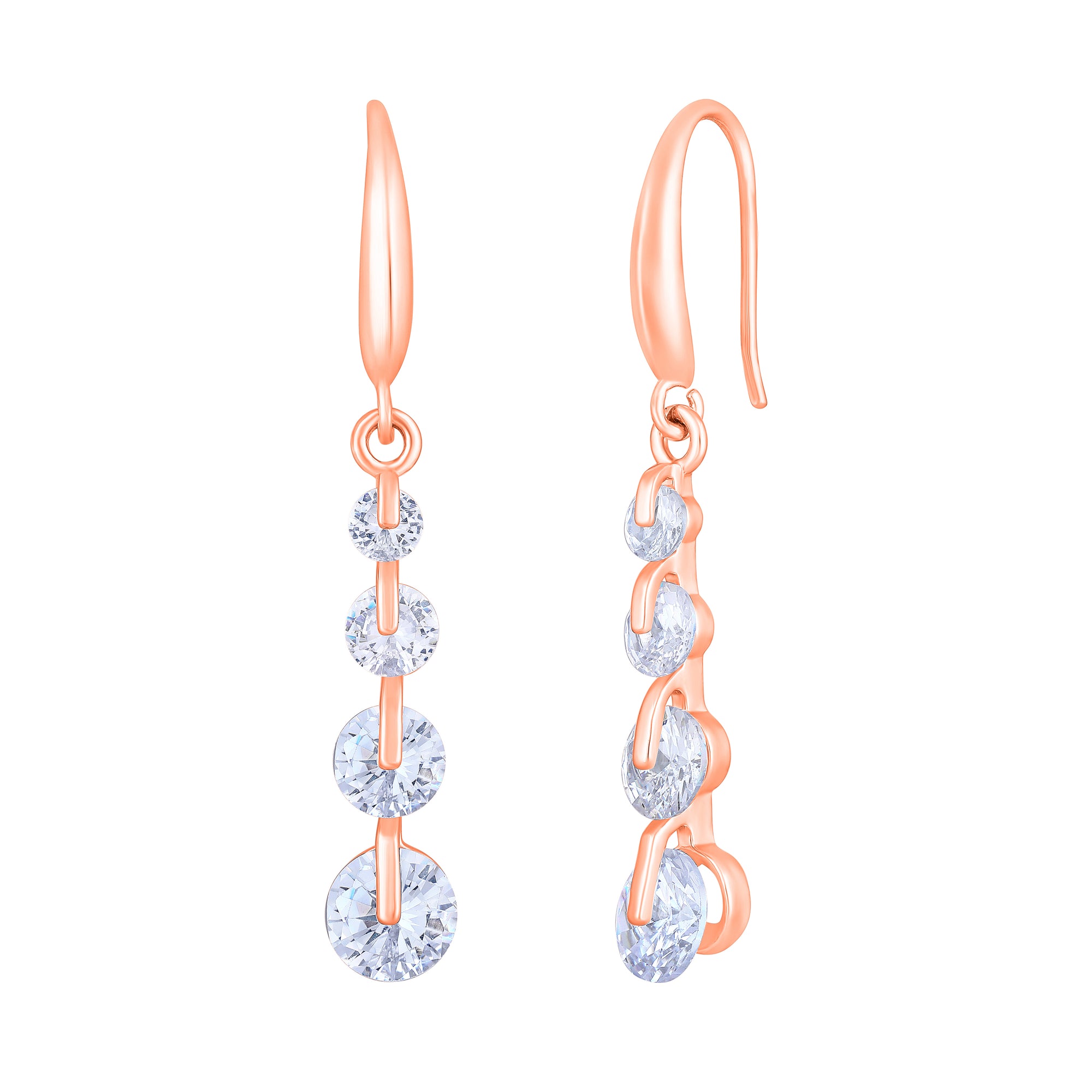 American Diamond Sparkling Dangle Earrings