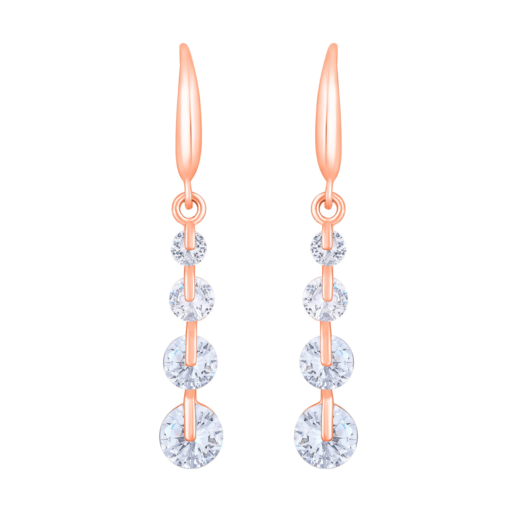 American Diamond Sparkling Dangle Earrings
