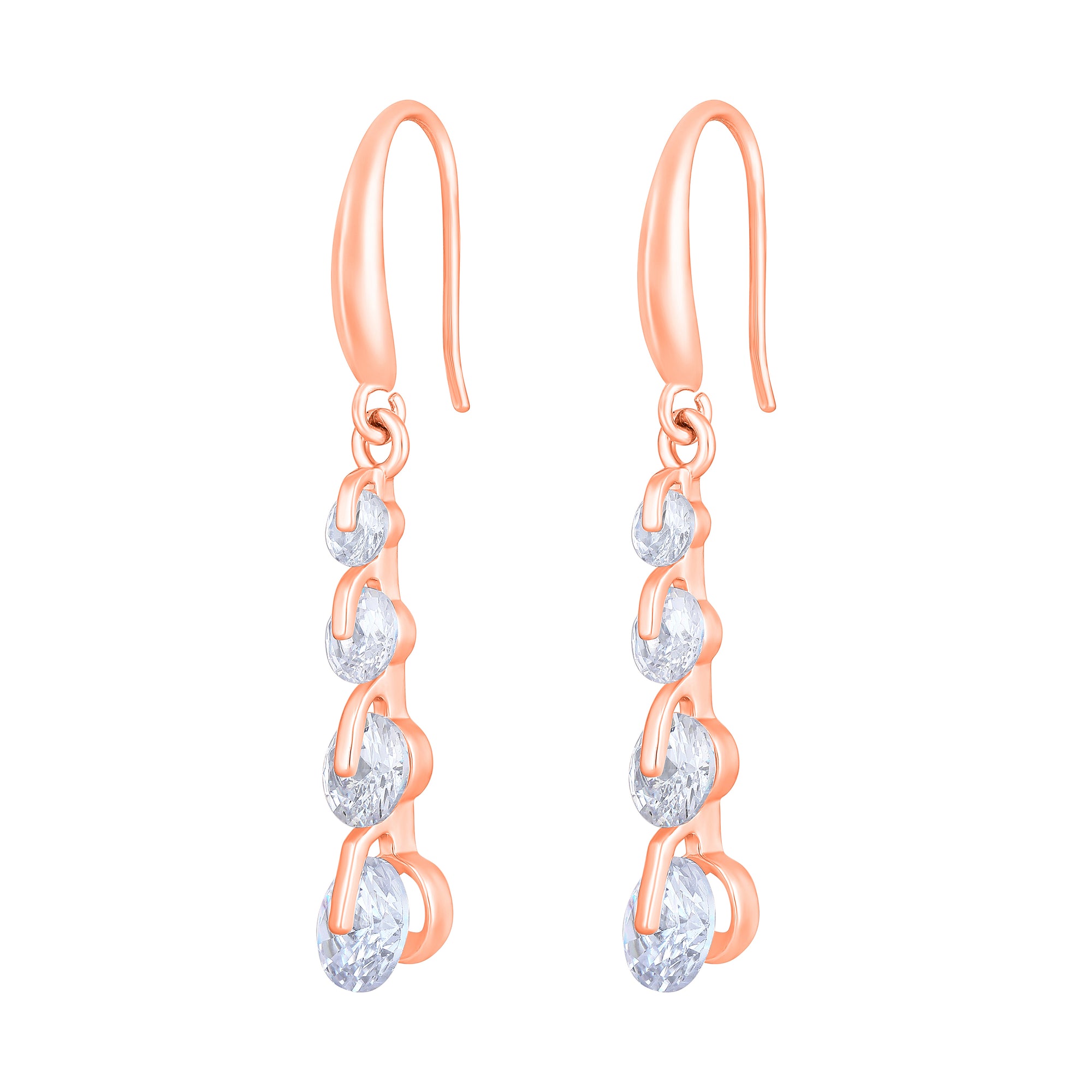 American Diamond Sparkling Dangle Earrings