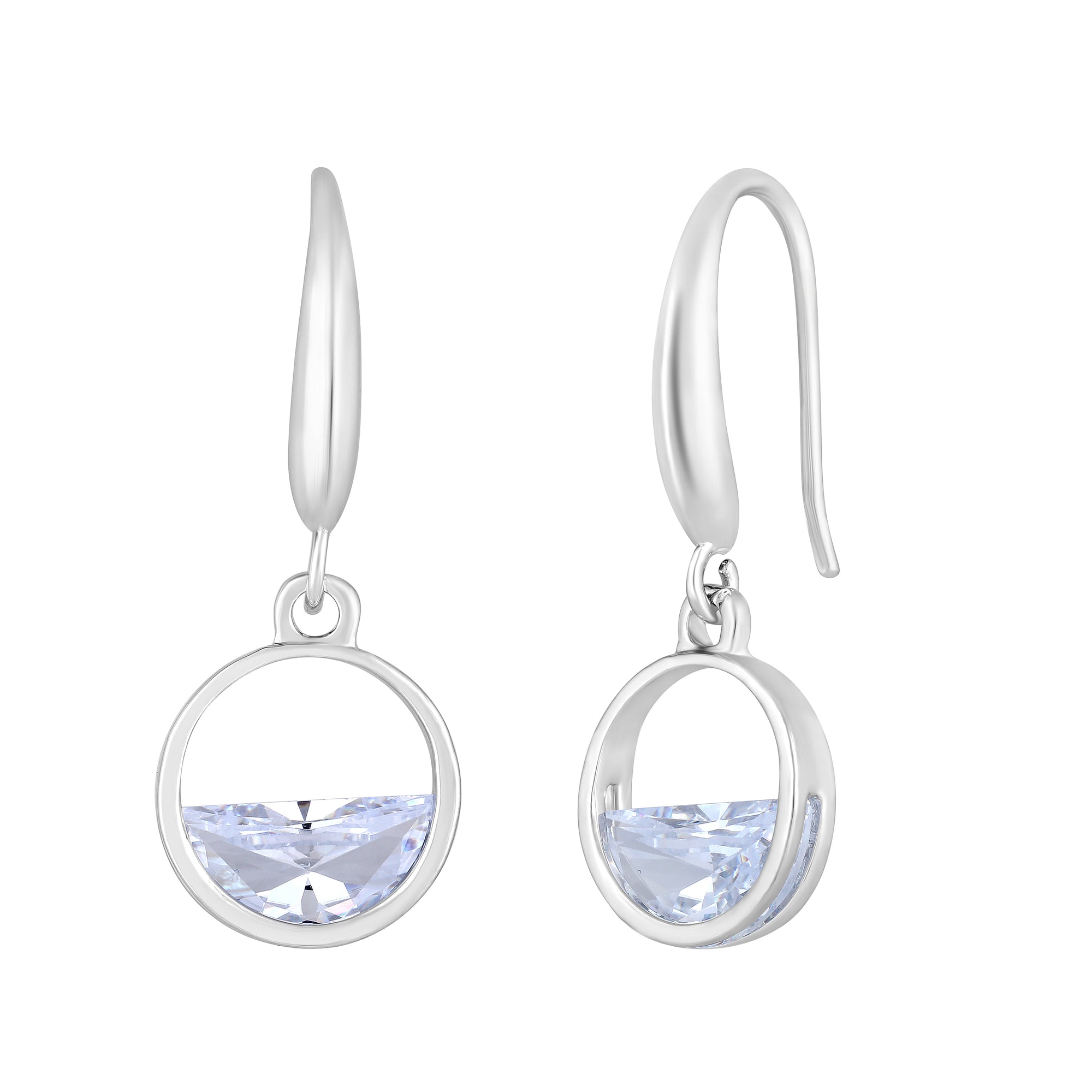 Samll Circle Dangle Drop Earrings for Women
