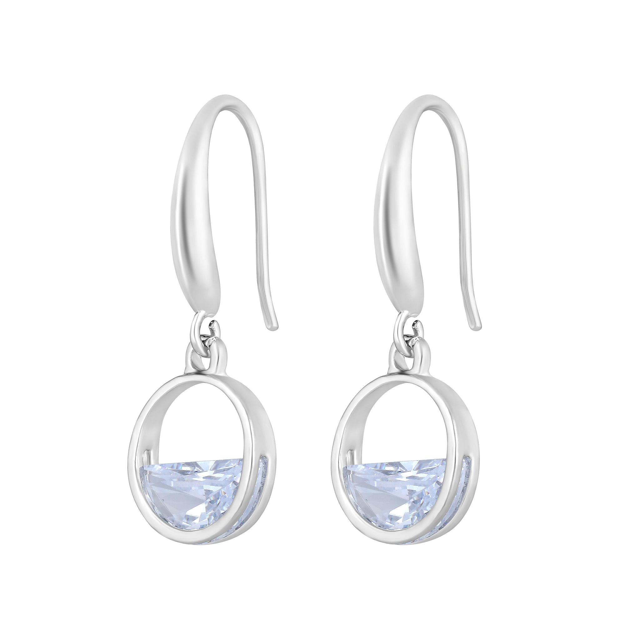 Samll Circle Dangle Drop Earrings for Women