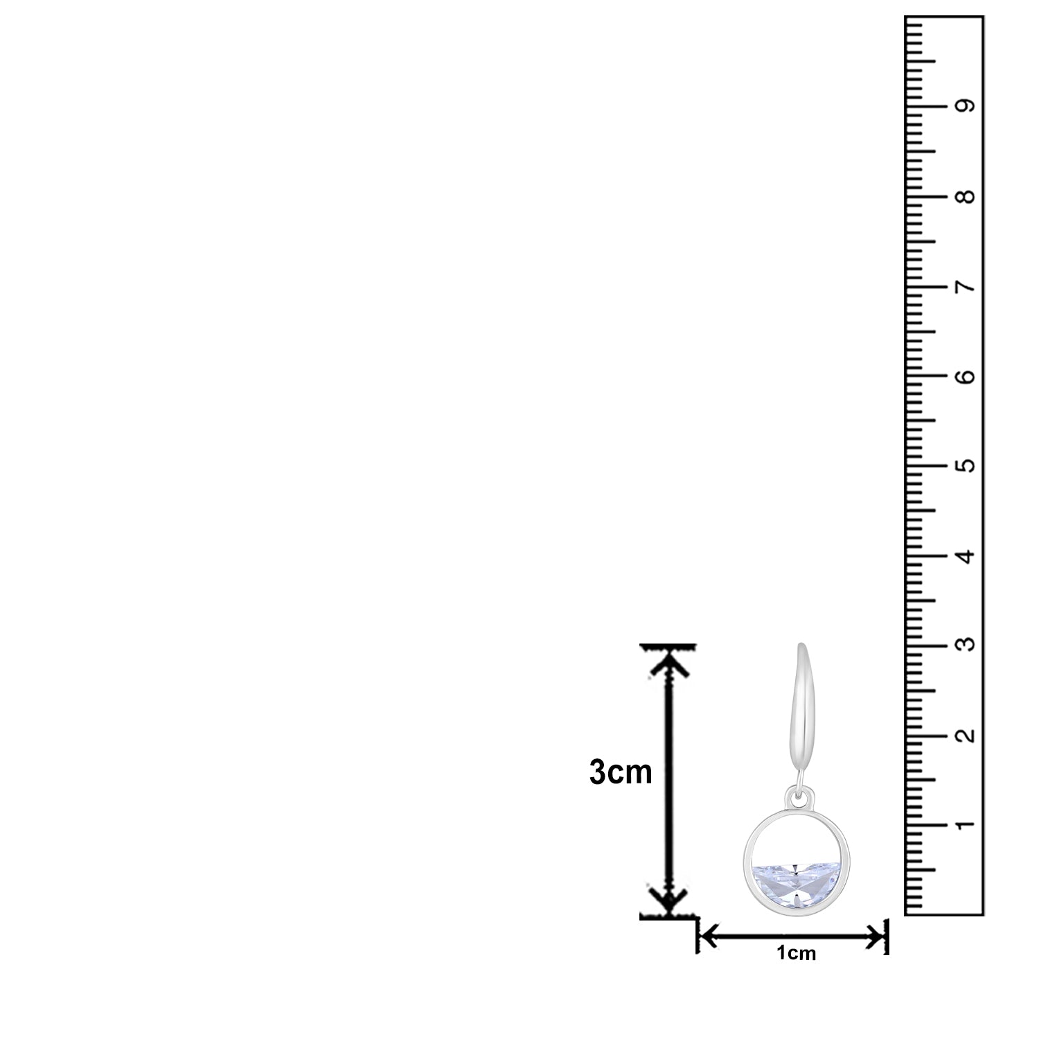 Samll Circle Dangle Drop Earrings for Women