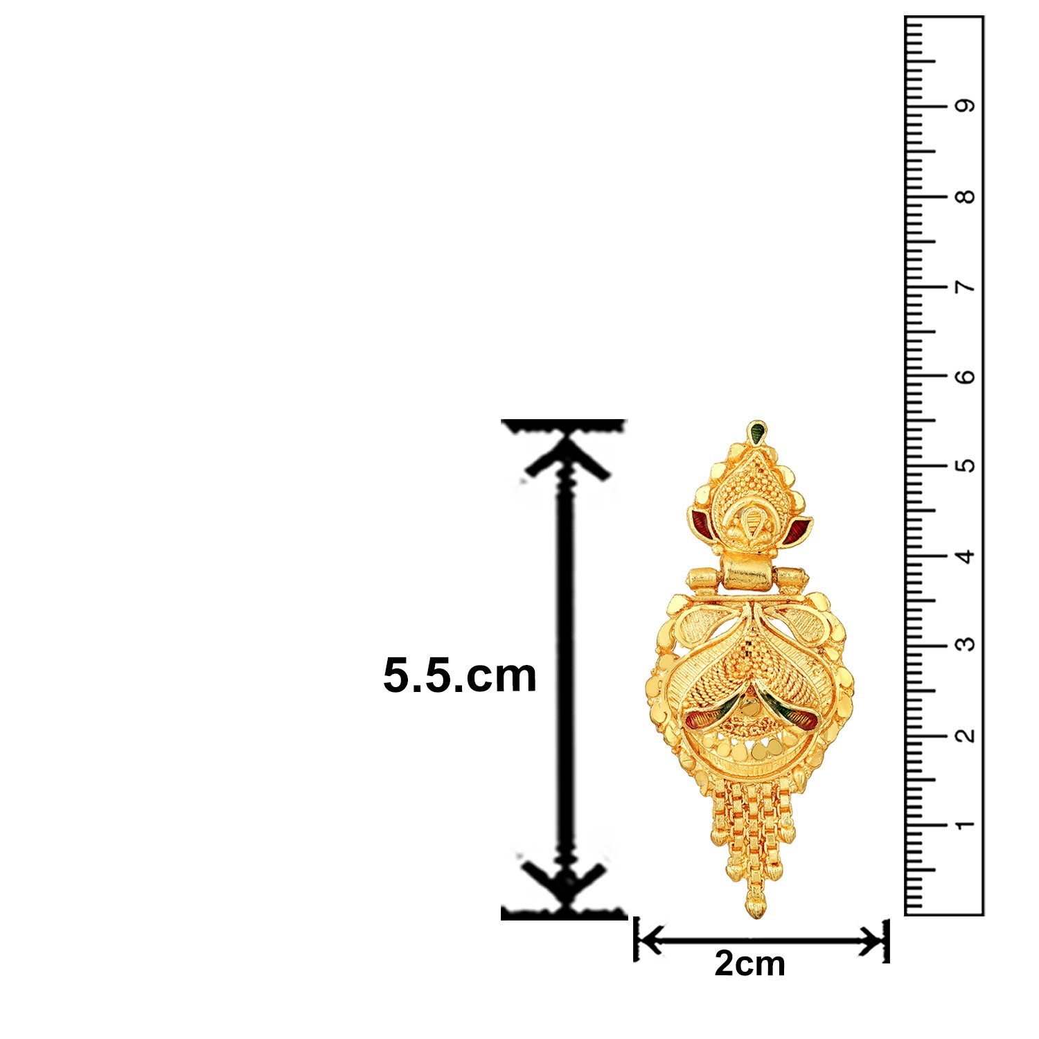 Traditional-floral-shaped-meenakari-work-necklace-set