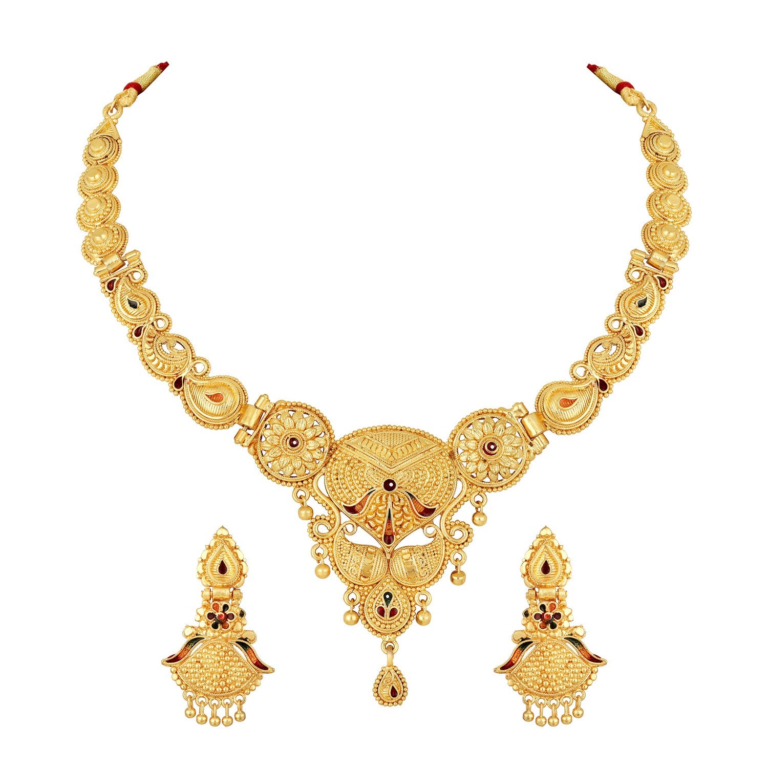 Traditional Meenakari Work Necklace Set