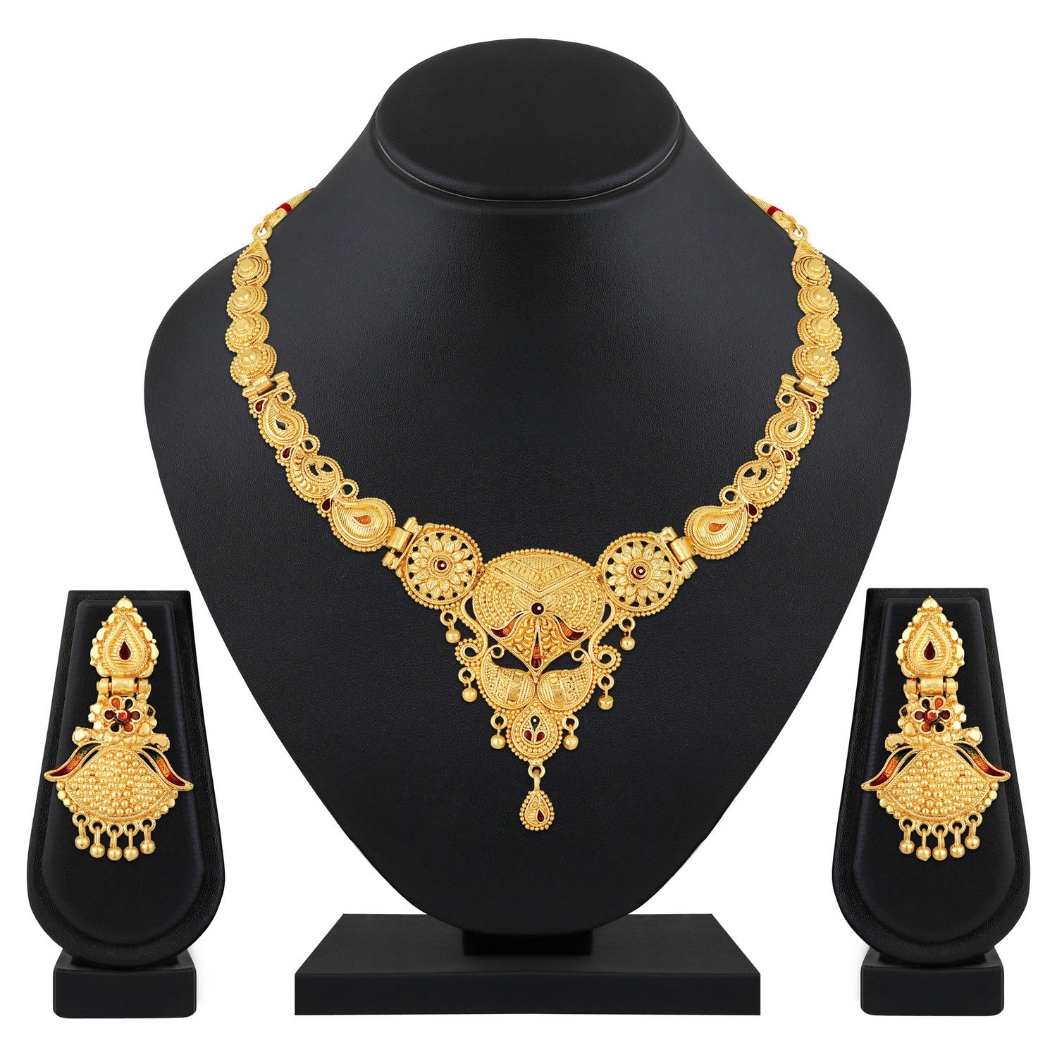 Traditional Meenakari Work Necklace Set