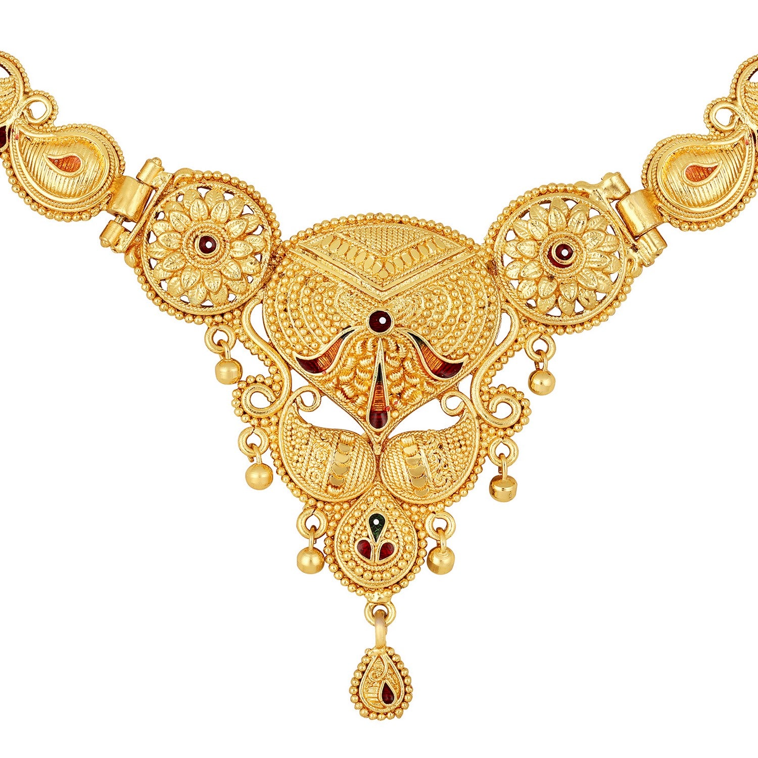 Traditional Meenakari Work Necklace Set