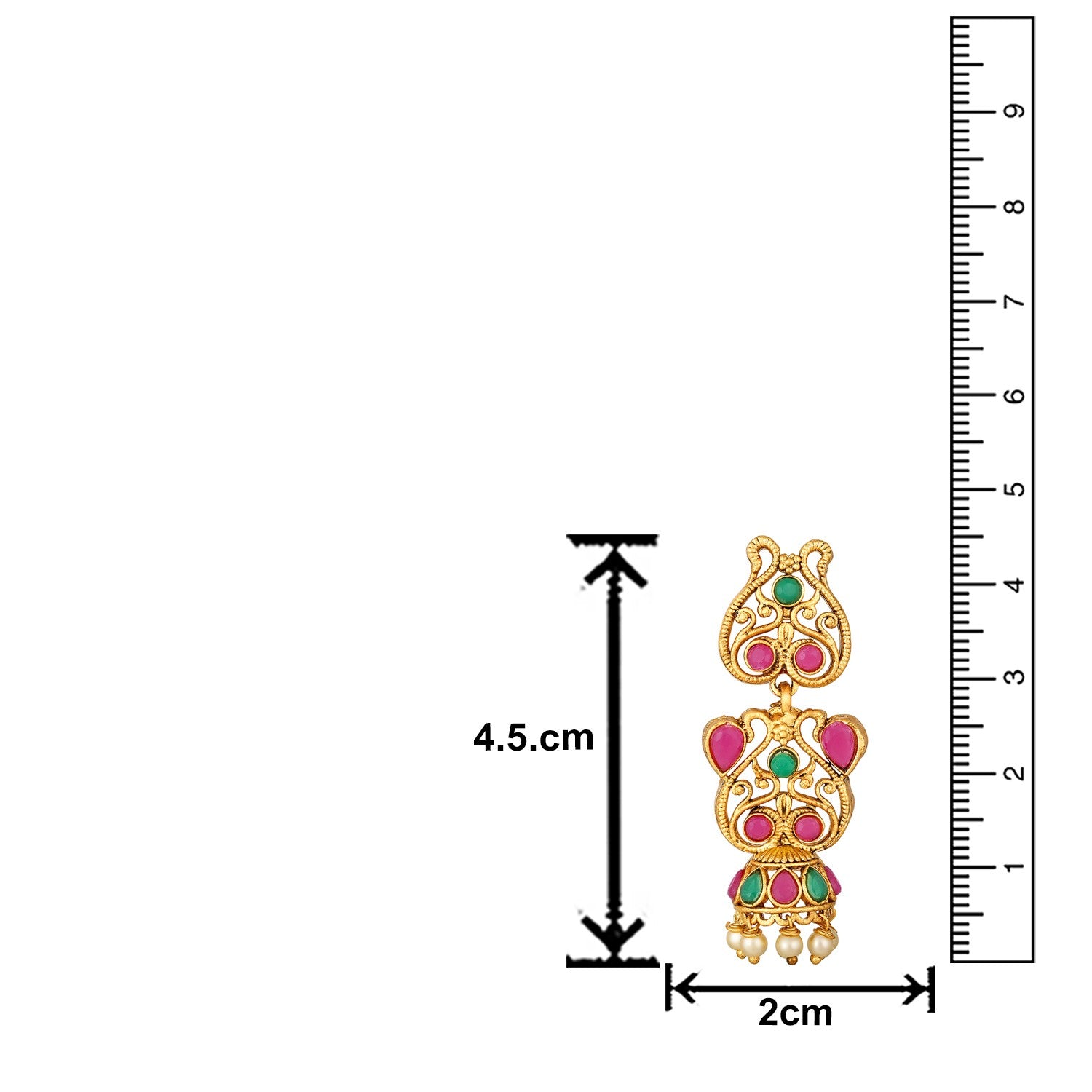 Traditional Green & Pink Necklace Set