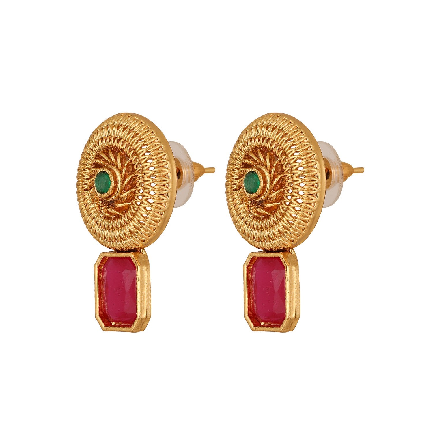 Traditional Multicolour Circular Shaped Chokar Necklace Set