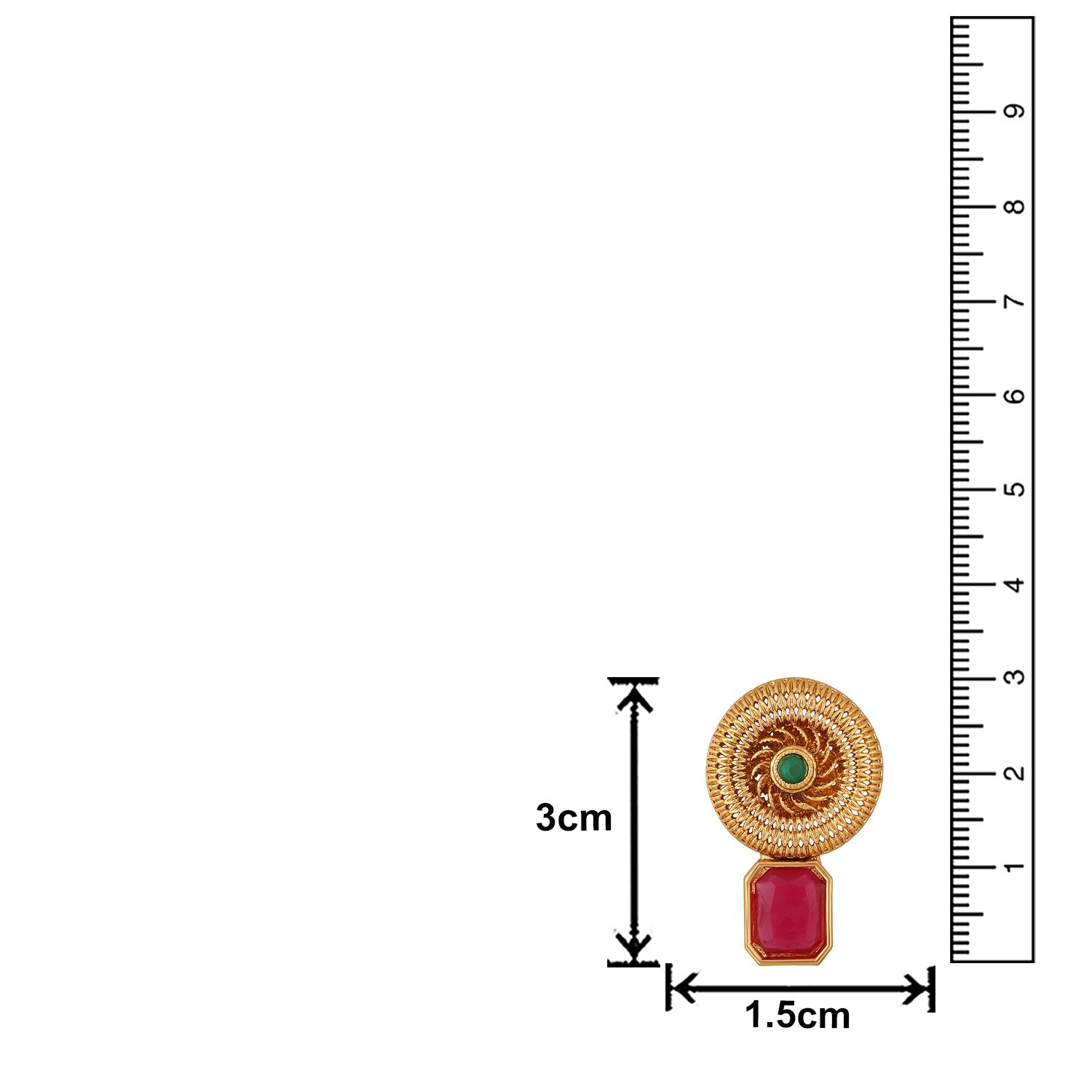 Traditional Multicolour Circular Shaped Chokar Necklace Set