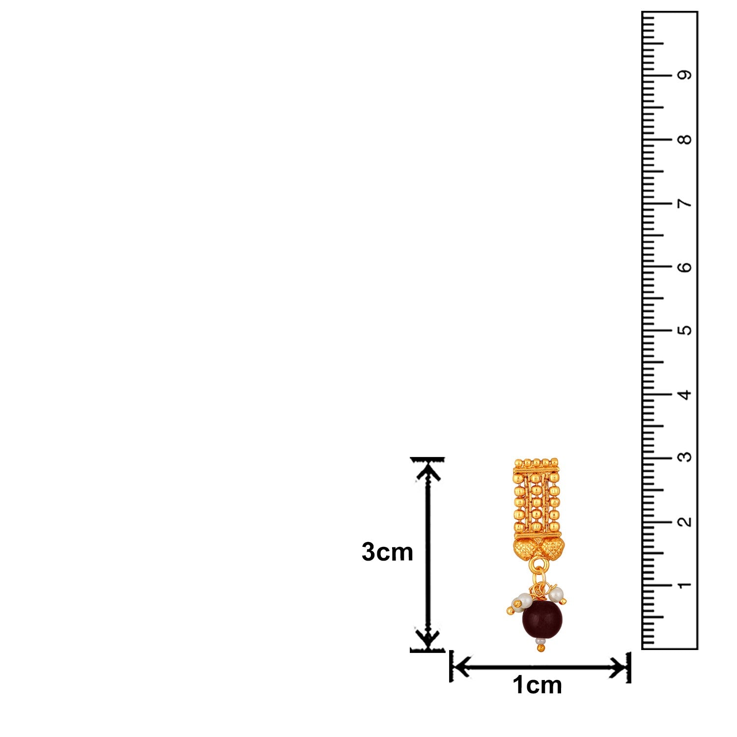 Traditional Maroon Beard Chokar Necklace Set