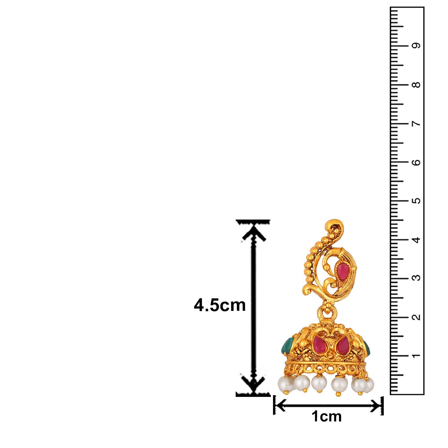 Traditional Multicolour Peacock and Floral Shaped White Kundan Chokar Necklace Set